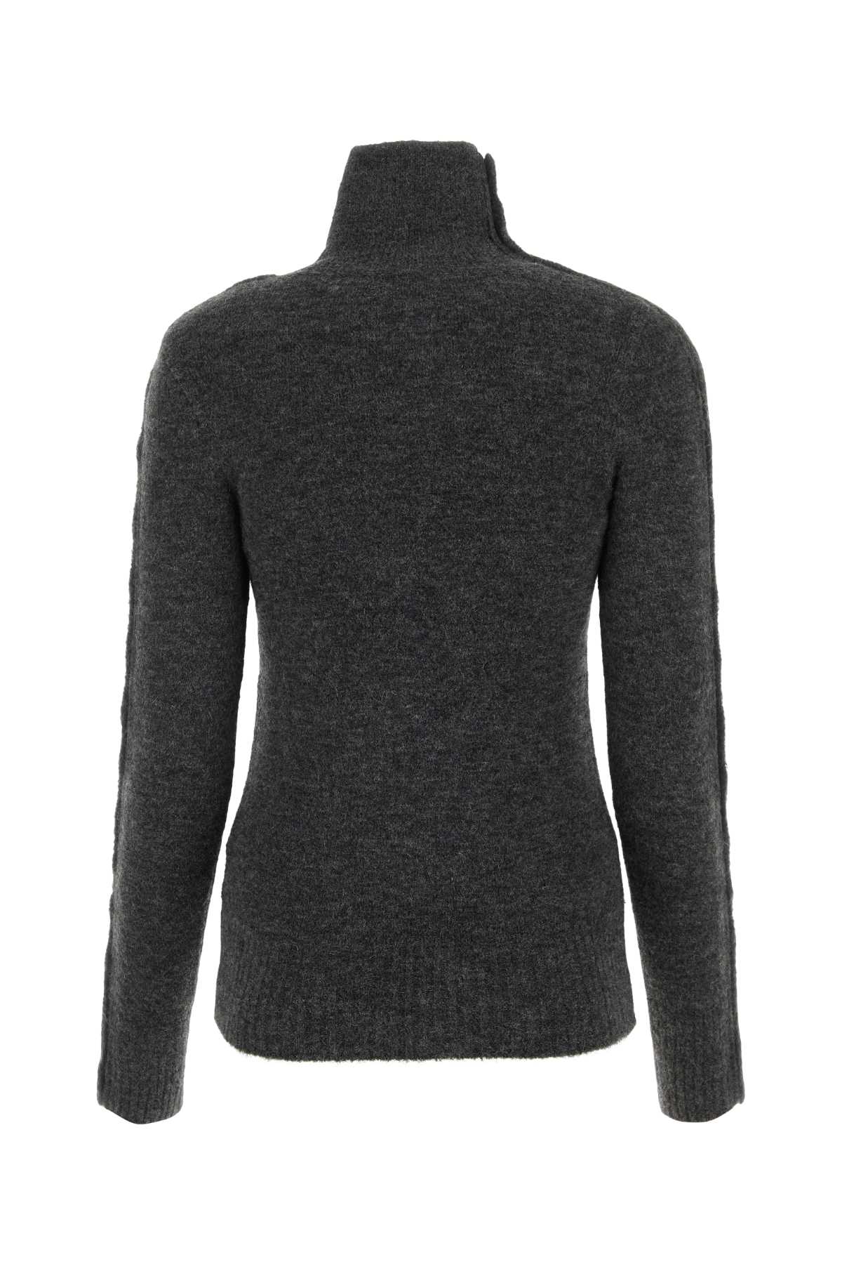 Isabel Marant Women Anthracite Nylon Blend Malo Sweater ISABEL MARANT