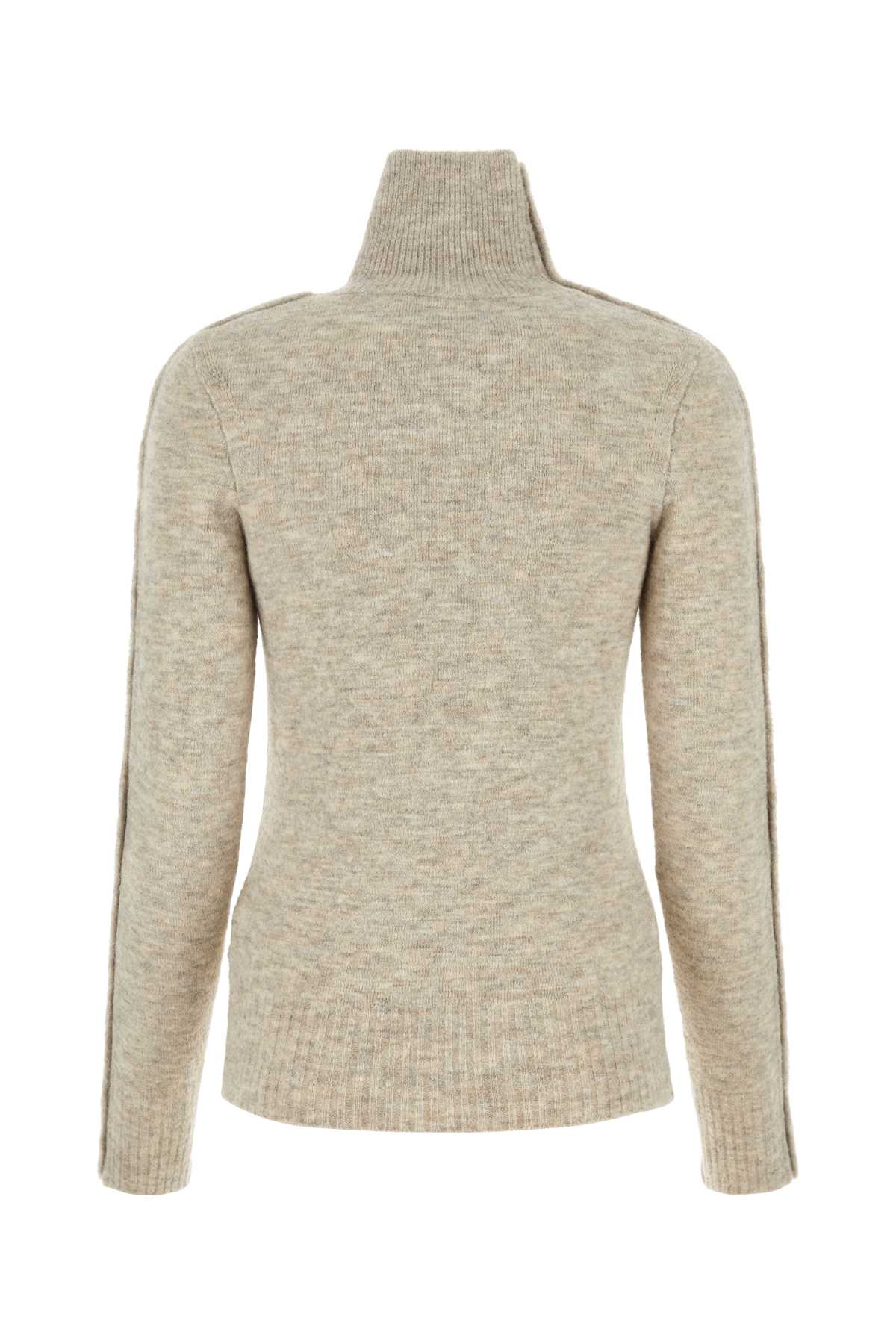 Isabel Marant Women Melange Sand Nylon Blend Malo Sweater ISABEL MARANT
