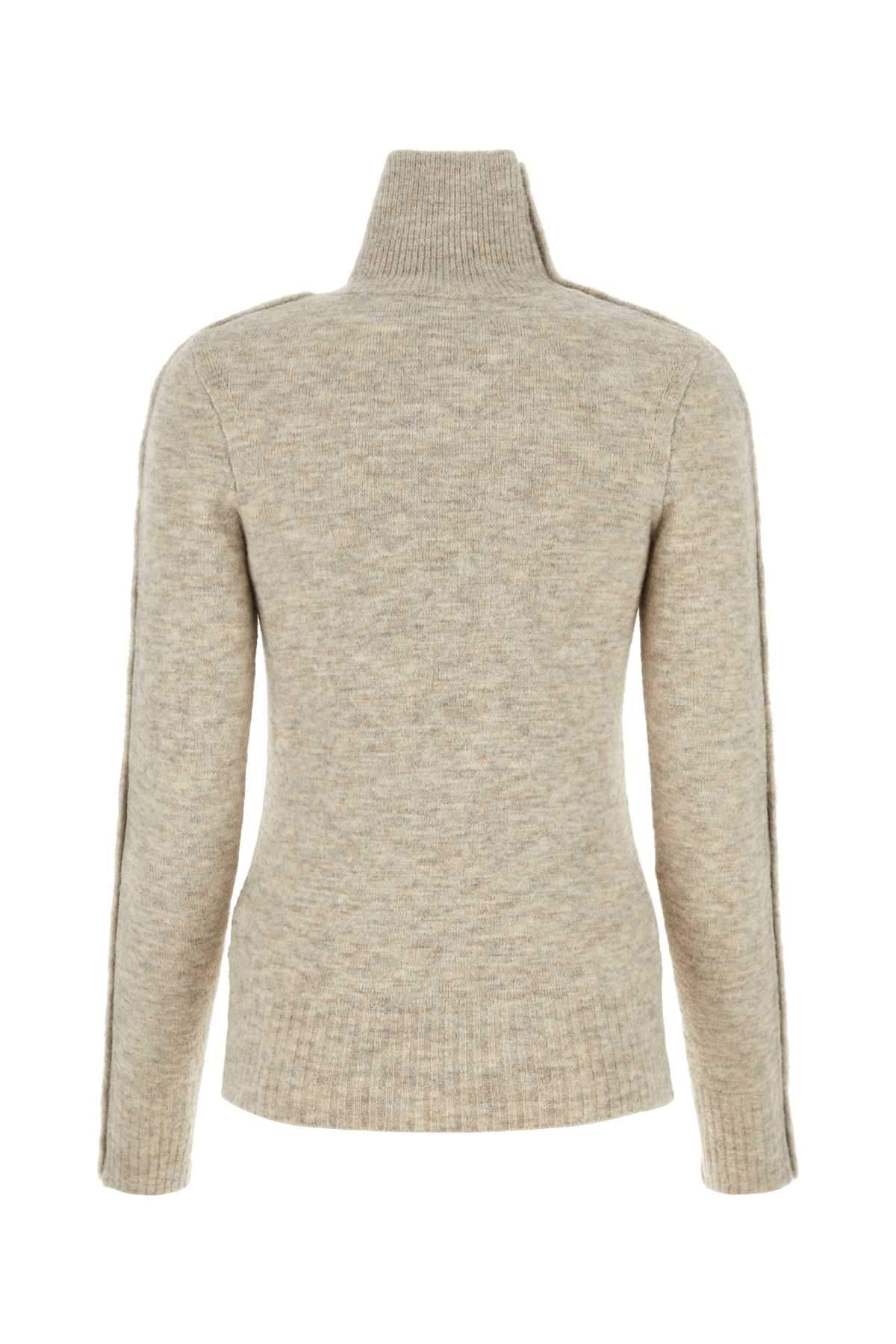 Isabel Marant Women Melange Sand Nylon Blend Malo Sweater ISABEL MARANT