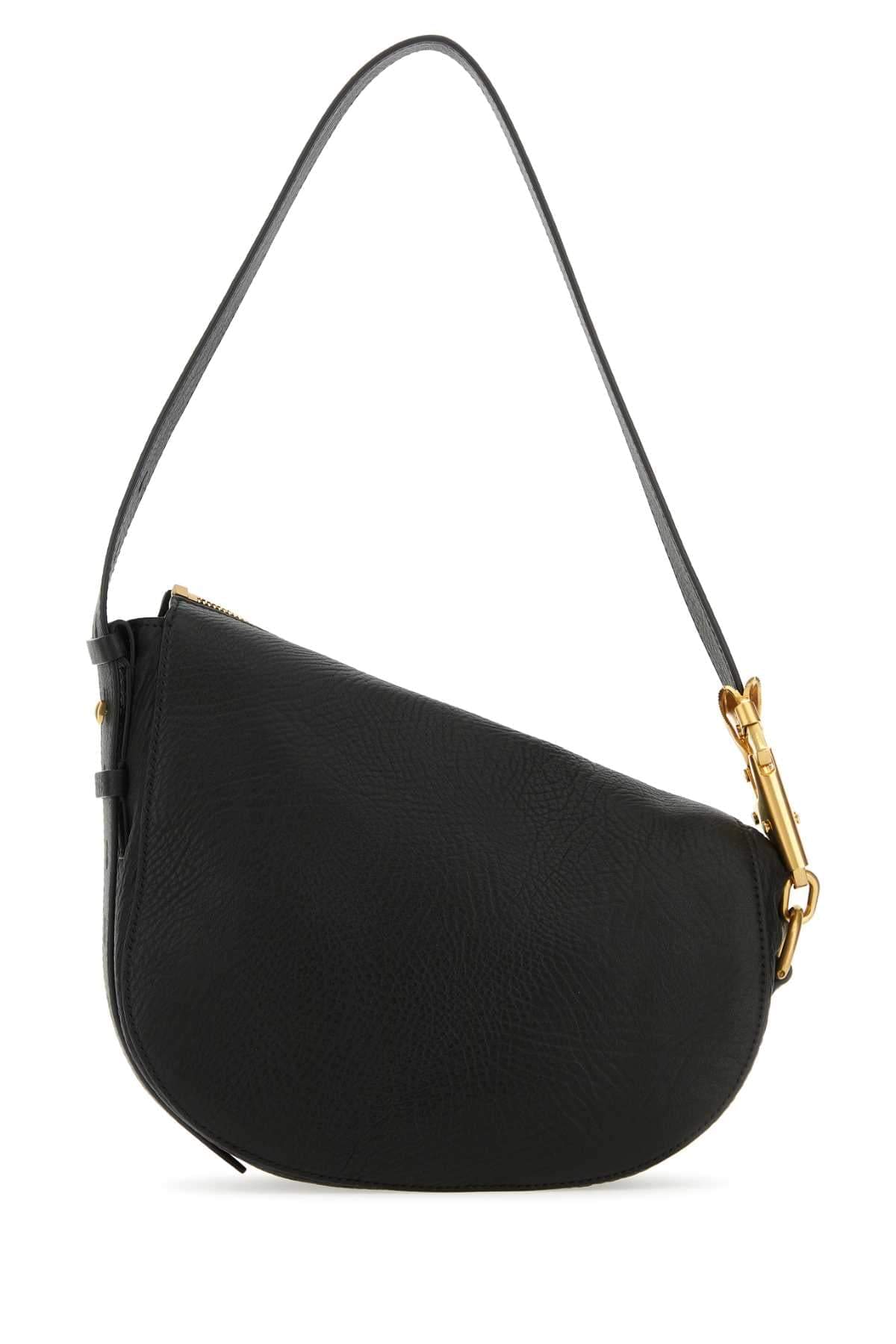 Burberry Women Black Leather Knight Small Shoulder Bag BURBERRY