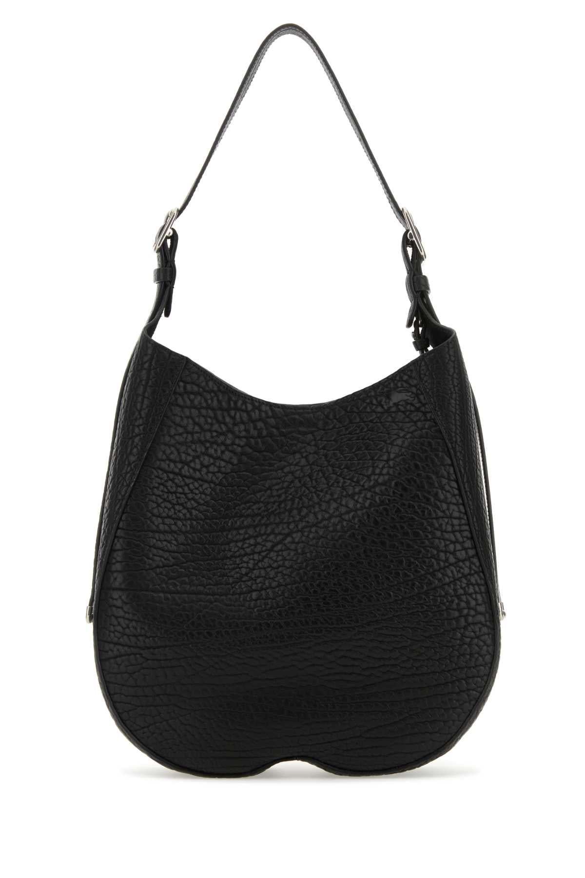 Burberry Women Black Leather Medium Chess Shoulder Bag BURBERRY