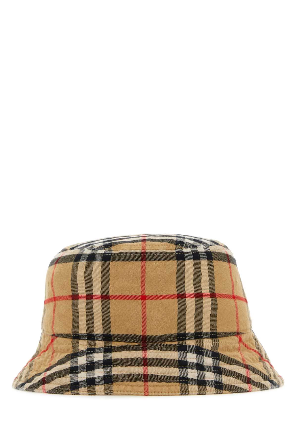 Burberry Men Embroidered Cotton Bucket Hat BURBERRY