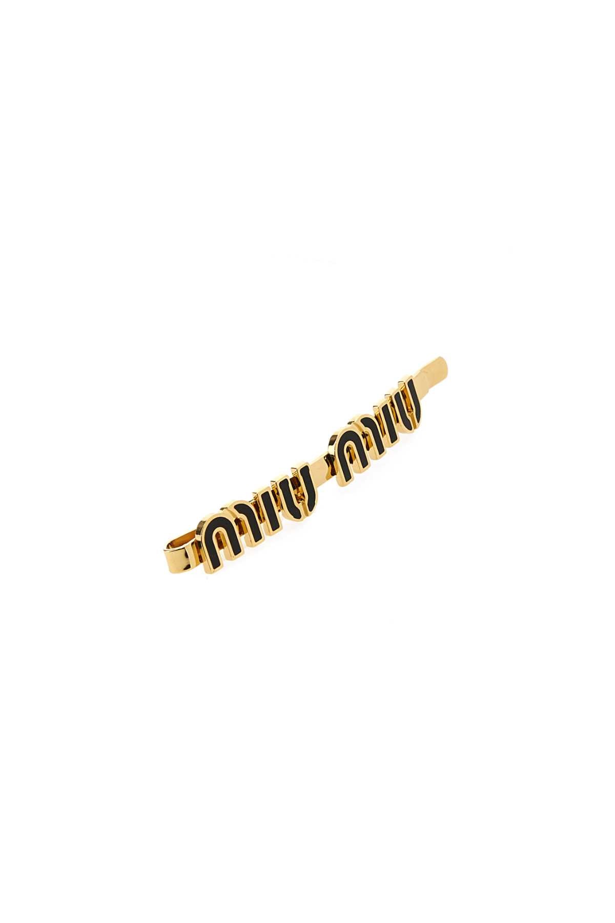 Miu Miu Women Gold Metal Hair Clip MIU MIU