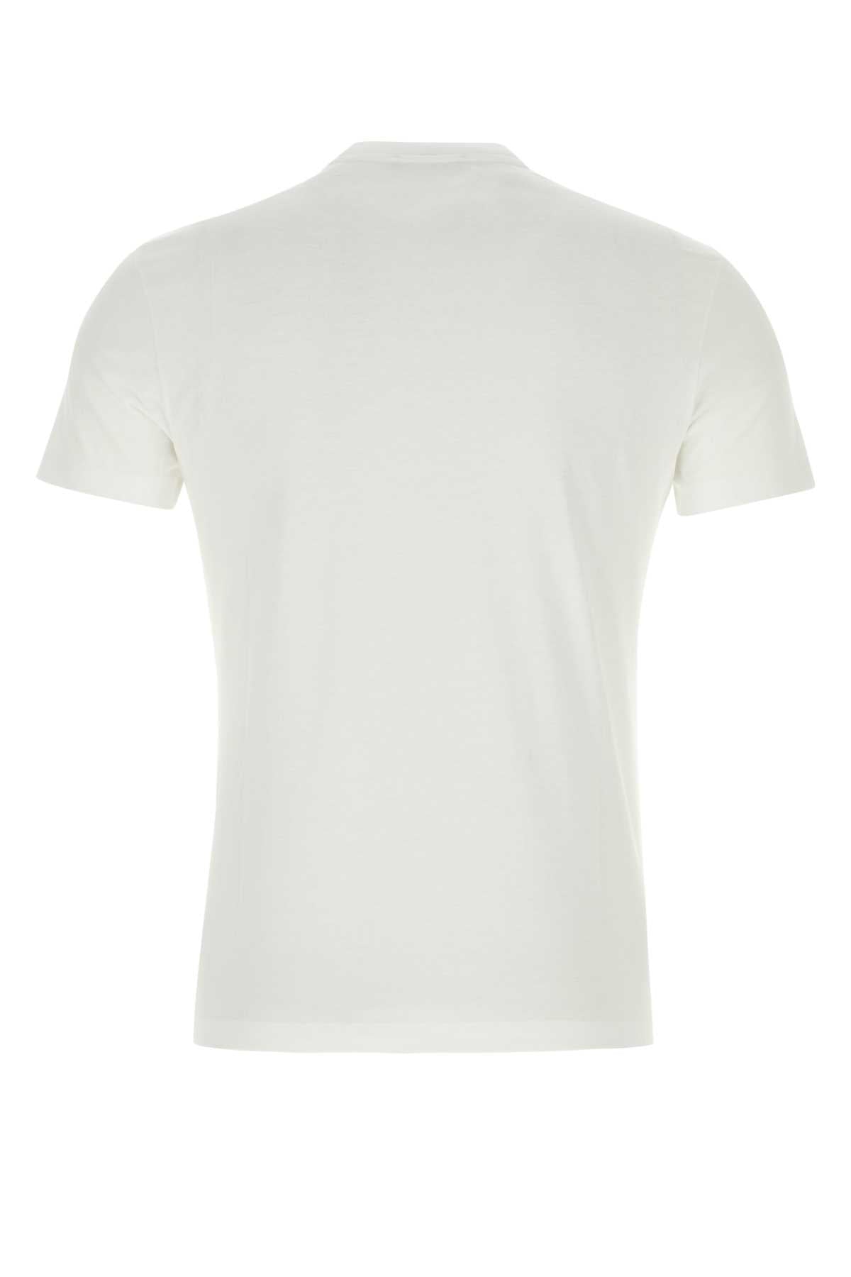 Versace Men White Cotton T-Shirt VERSACE