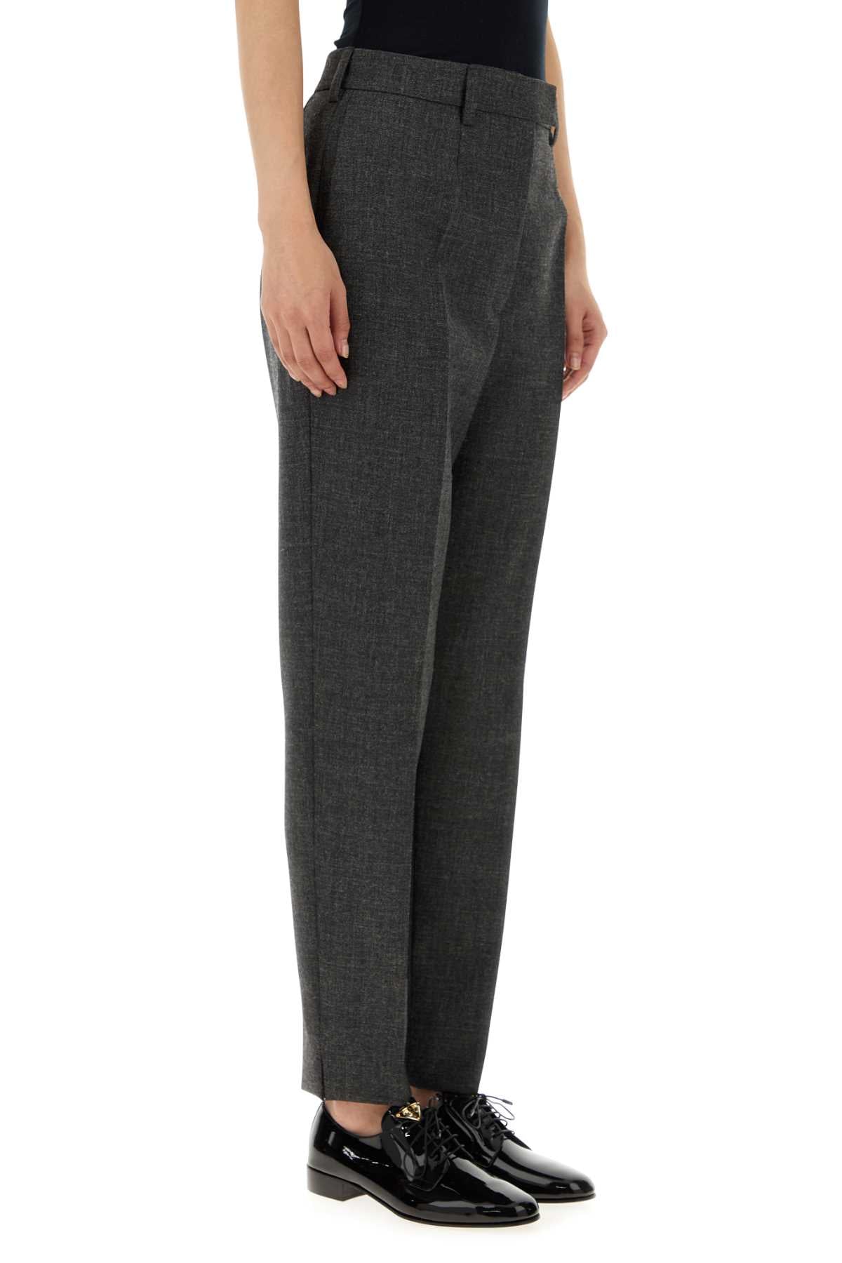Prada Women Dark Grey Wool Pant PRADA