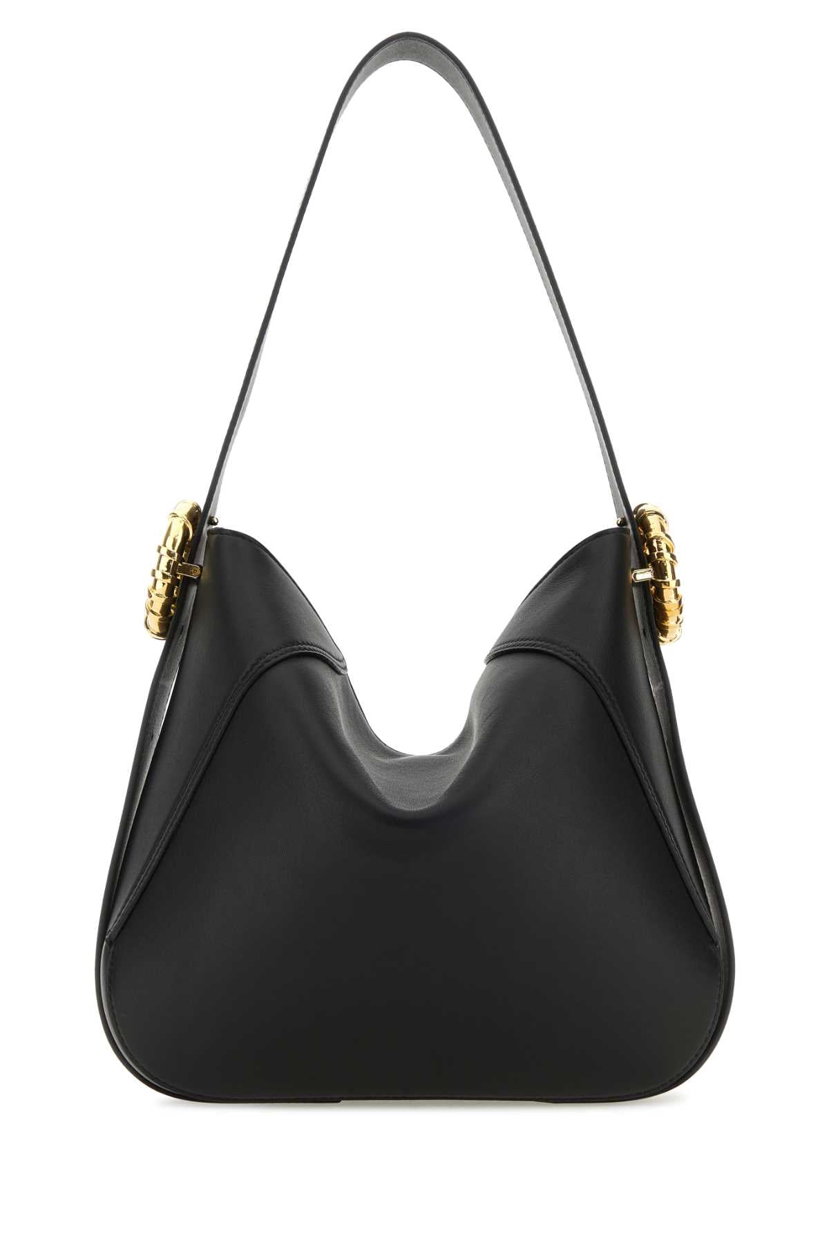 Lanvin Women Black Leather Melodie Shoulder Bag LANVIN