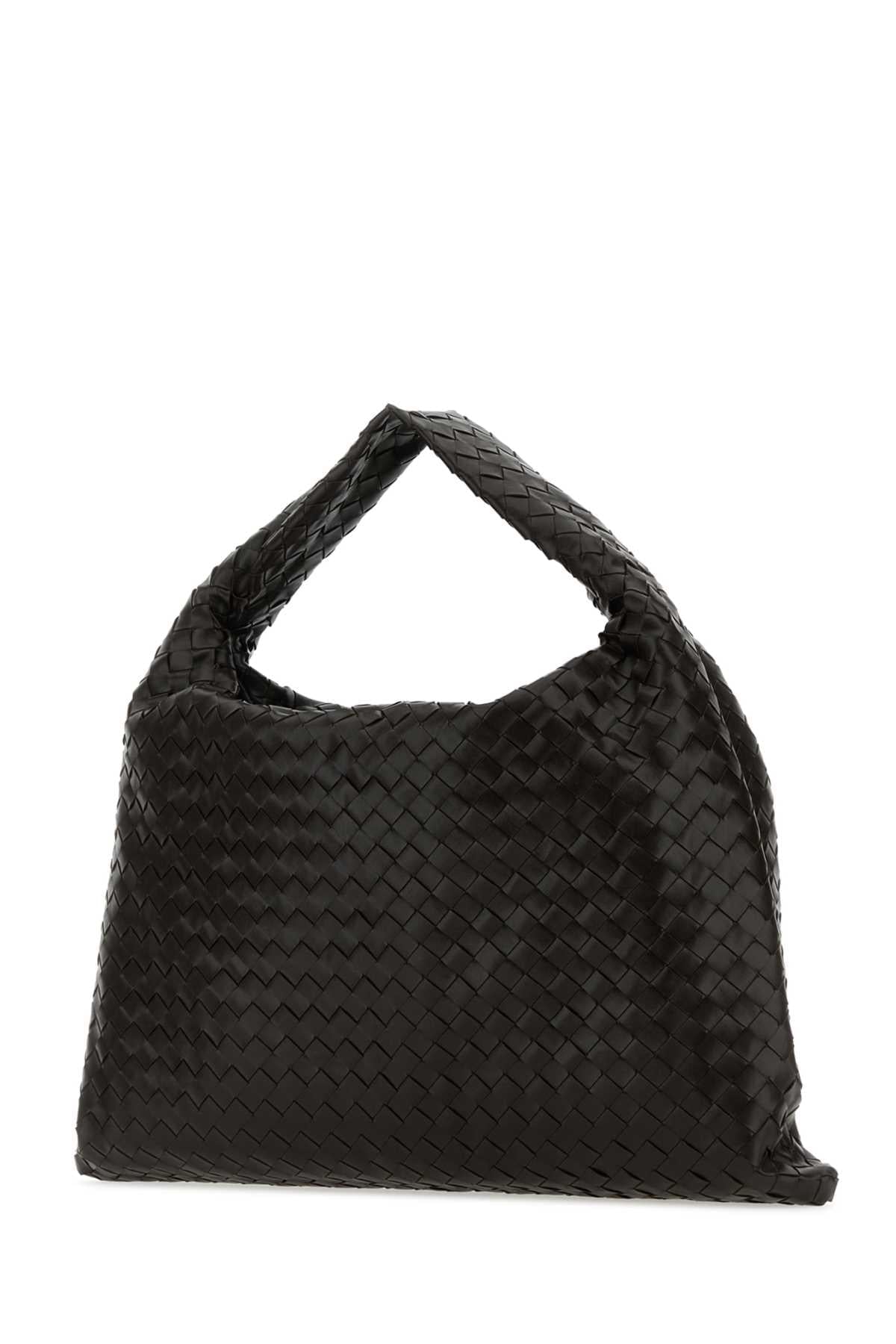 Bottega Veneta Women Dark Brown Leather Hop Shoulder Bag BOTTEGA VENETA