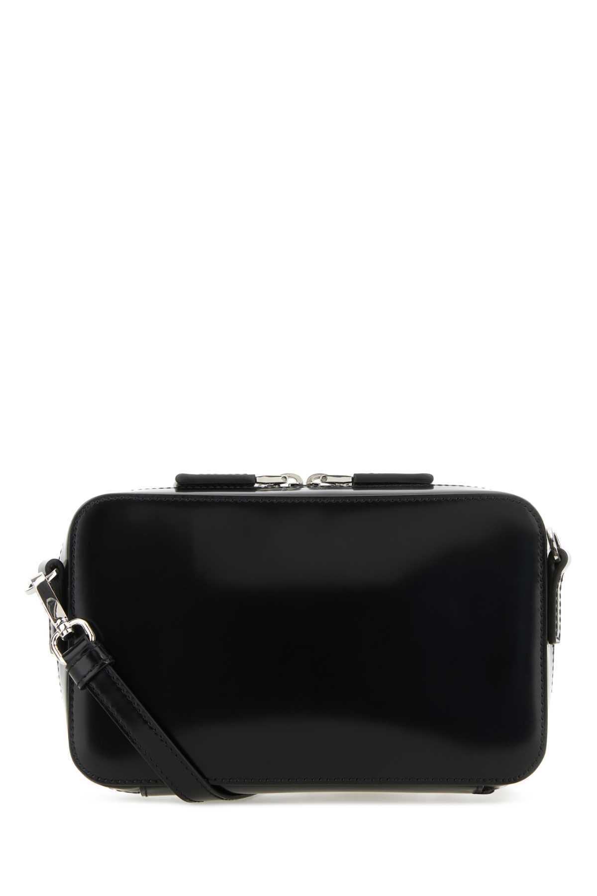 Prada Men Black Leather Brique Crossbody Bag PRADA
