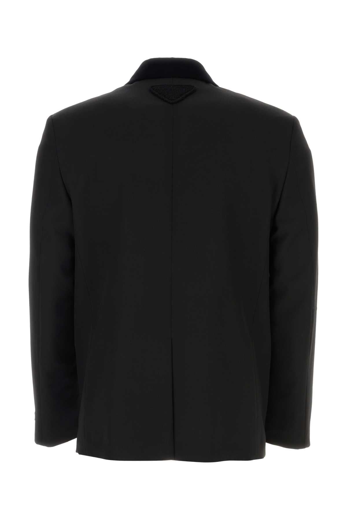 Prada Men Black Wool Blazer PRADA