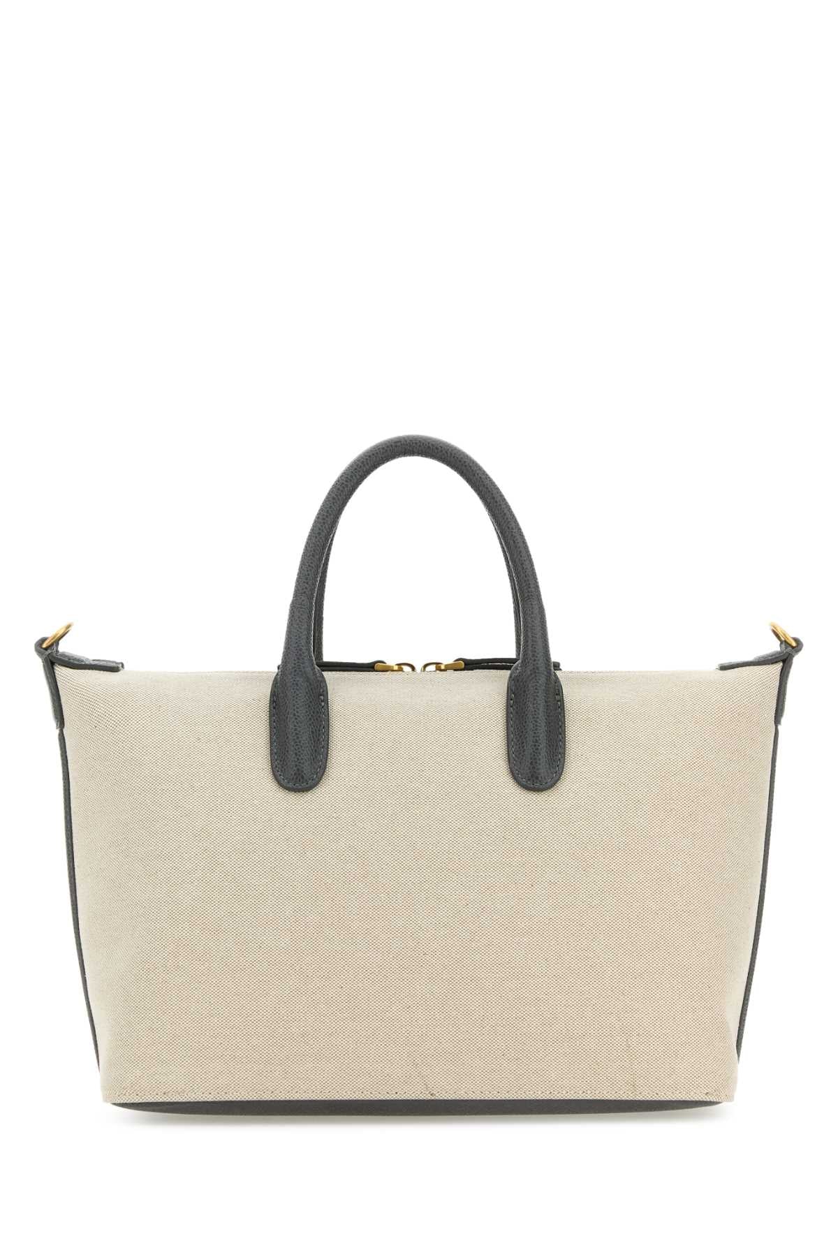 Thom Browne Women Sand Canvas Duffle Small Handbag THOM BROWNE