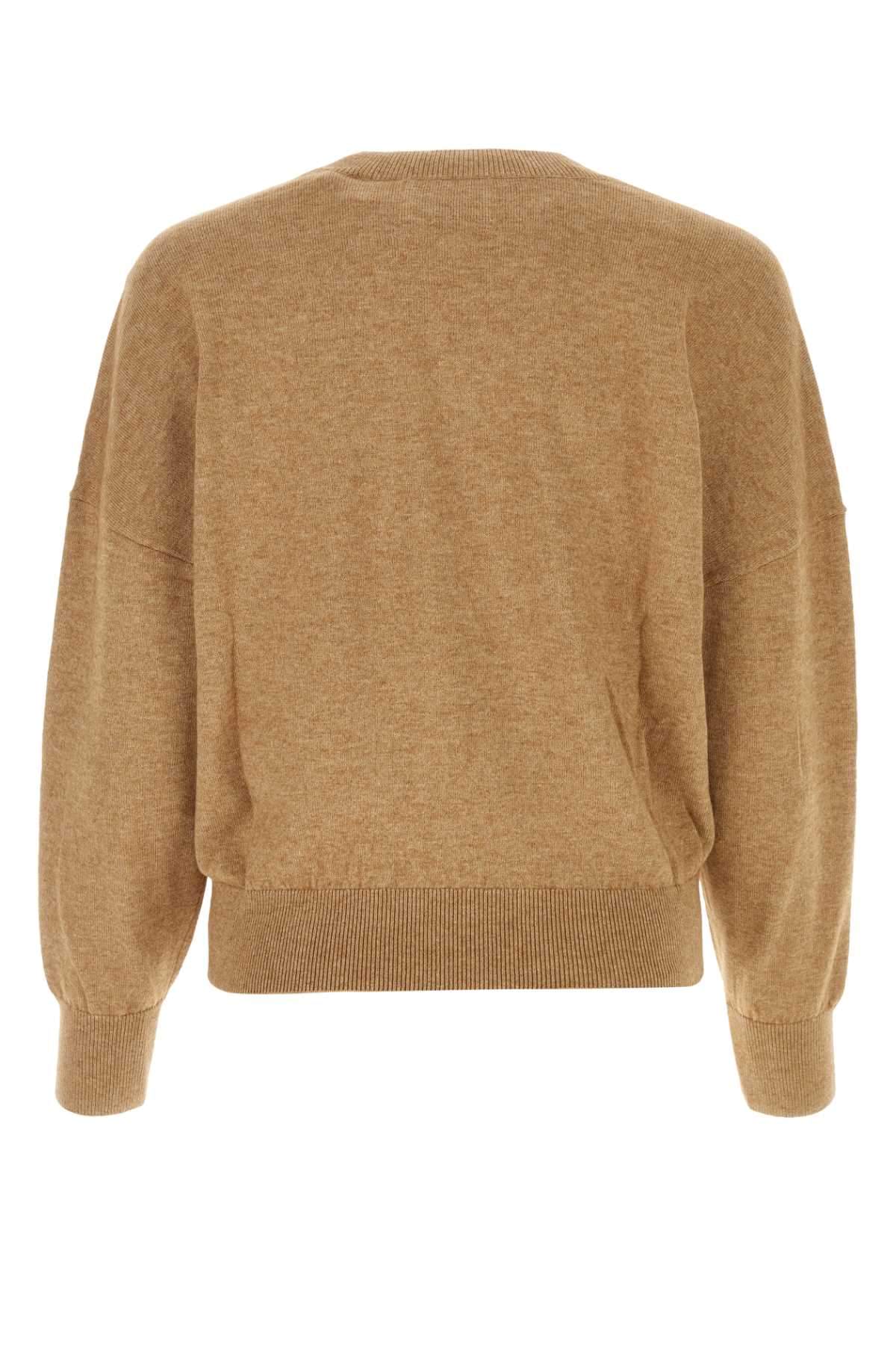 Isabel Marant Etoile Women Melang㨠Biscuit Cotton Blend Oversize Marisans Sweater ISABEL MARANT ETOILE