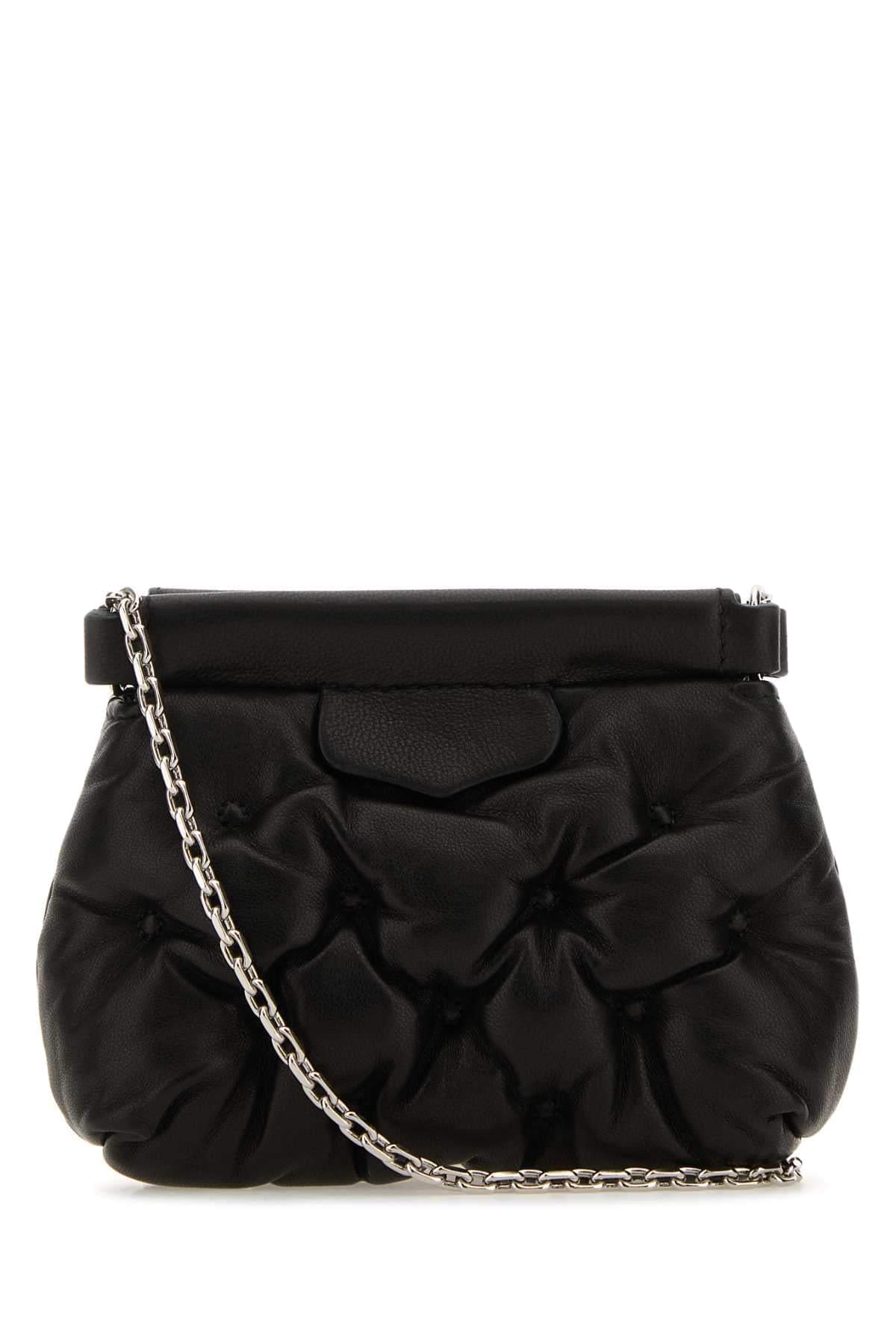 Maison Margiela Women Black Nappa Leather Baby Glam Slam Classique Crossbody Bag MAISON MARGIELA