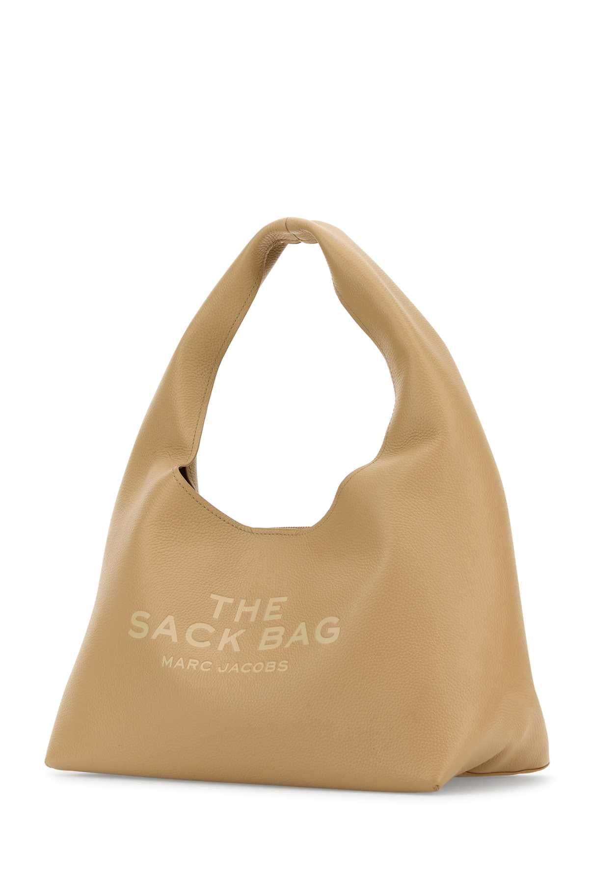 Marc Jacobs Women Beige Leather The Sack Bag Shopping Bag MARC JACOBS