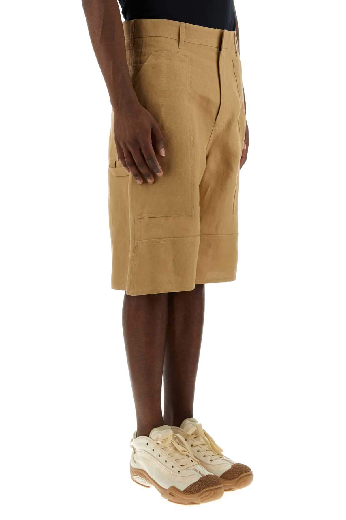 Fendi Men Camel Paper Bermuda Shorts FENDI