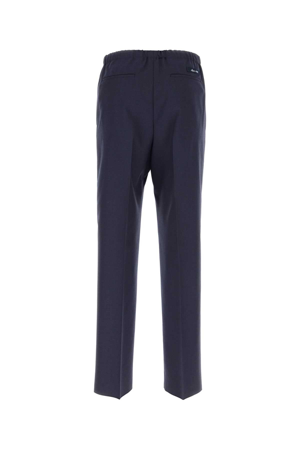 Fendi Men Blue Wool Pant FENDI