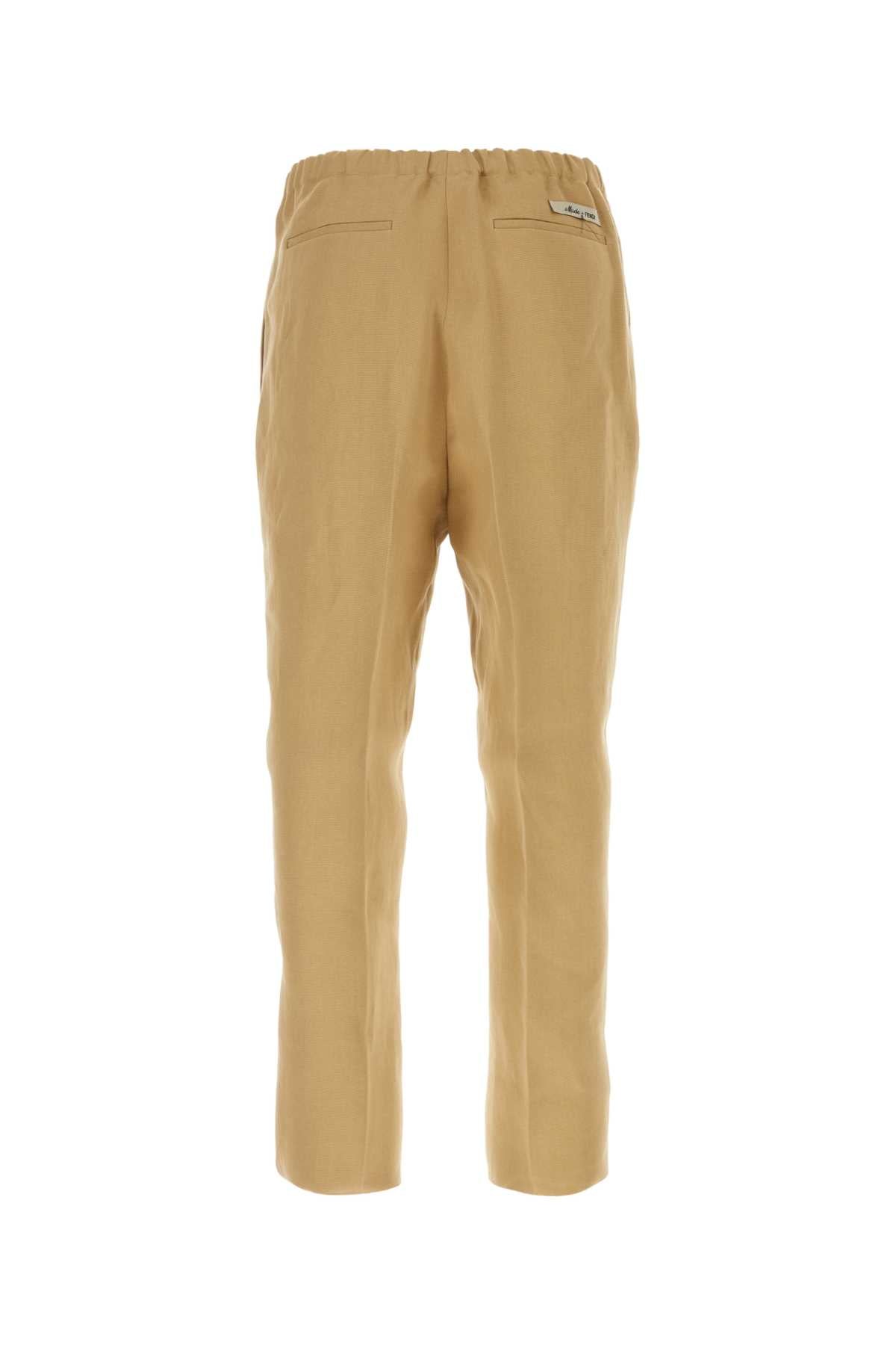 Fendi Men Camel Paper Pant