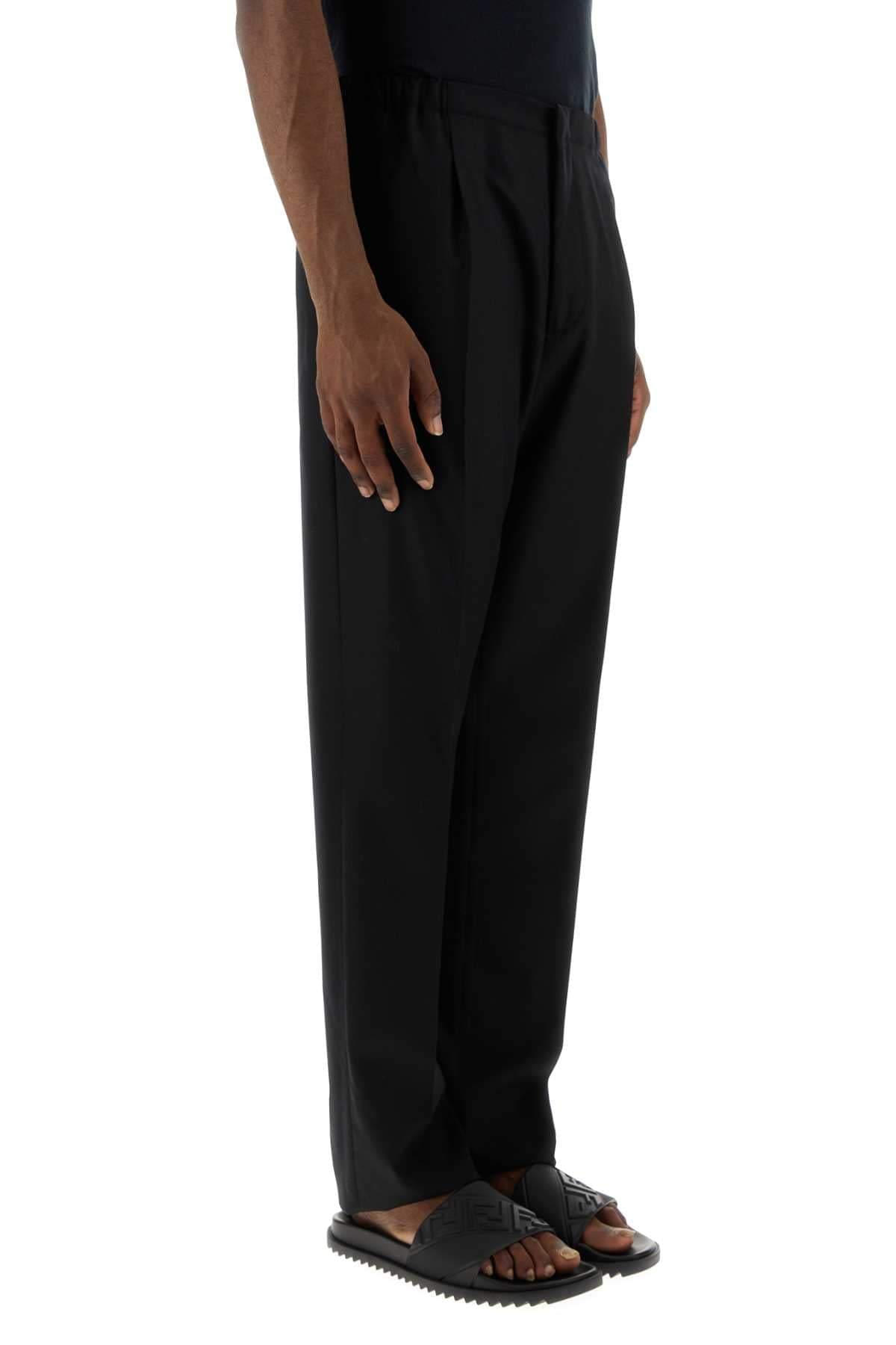 Fendi Men Black Wool Pant FENDI