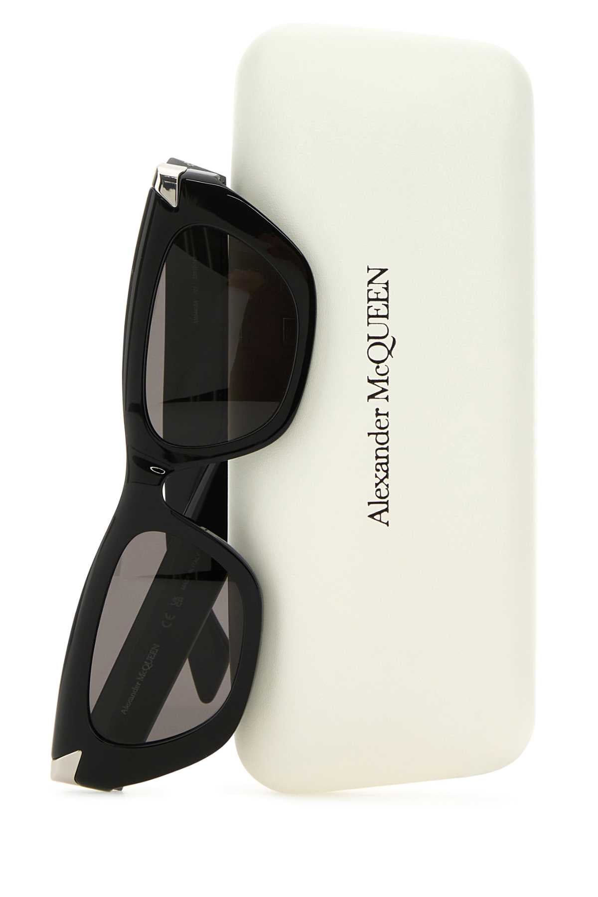 Alexander Mcqueen Women Black Acetate Punk Rivet Sunglasses ALEXANDER MCQUEEN