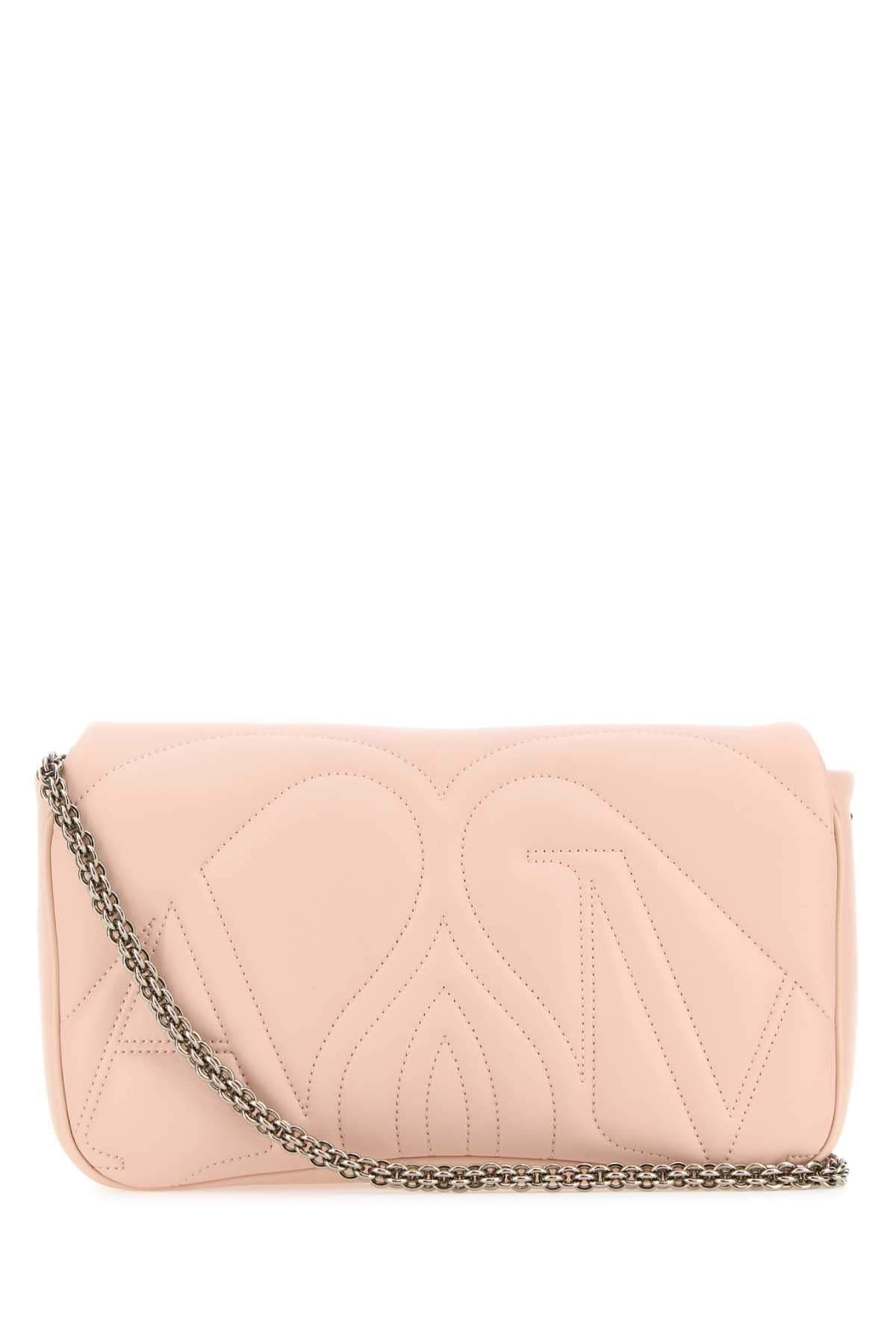 Alexander Mcqueen Women Pink Leather Small Seal Shoulder Bag ALEXANDER MCQUEEN