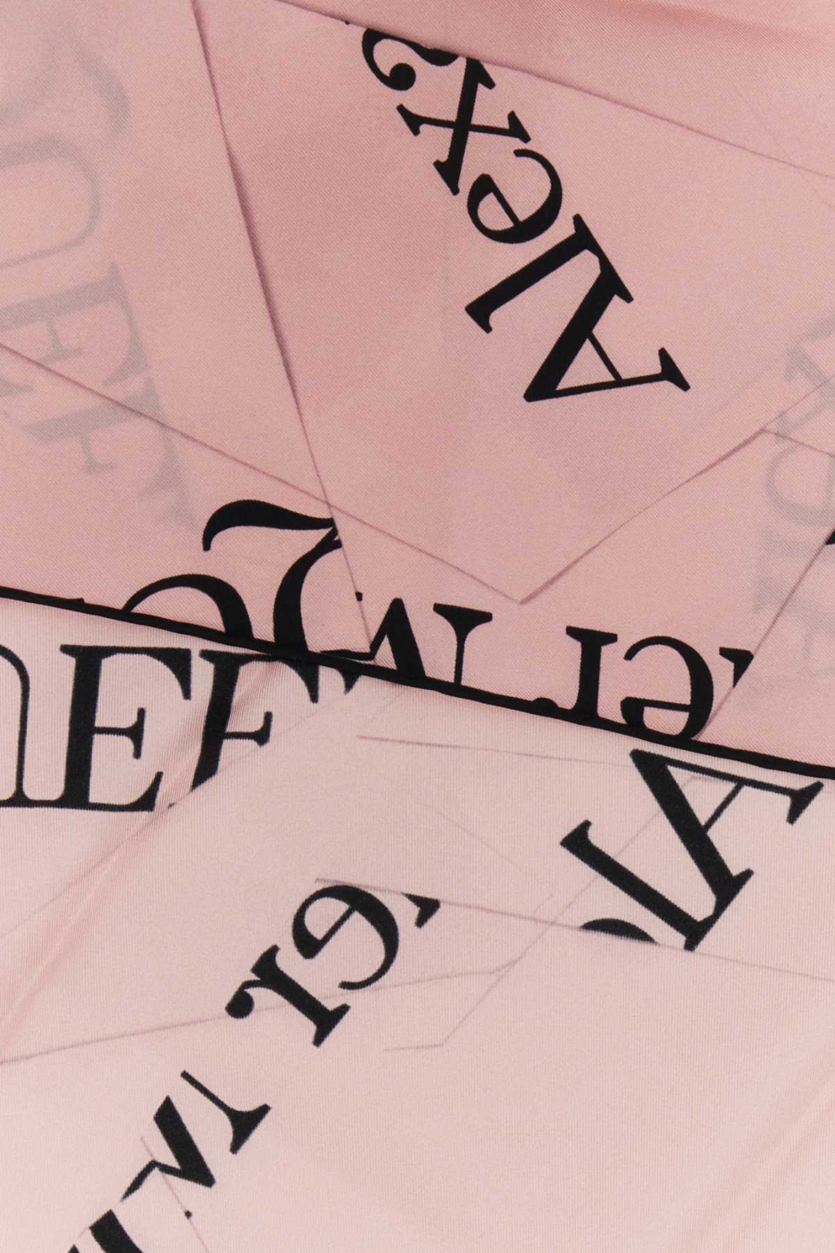 Alexander Mcqueen Women Pink Silk Foulard