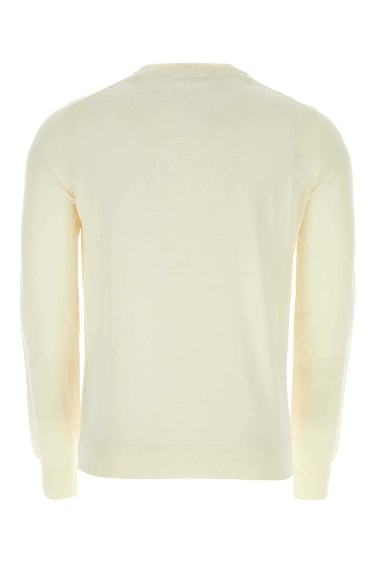 Jil Sander Men Ivory Wool Sweater JIL SANDER
