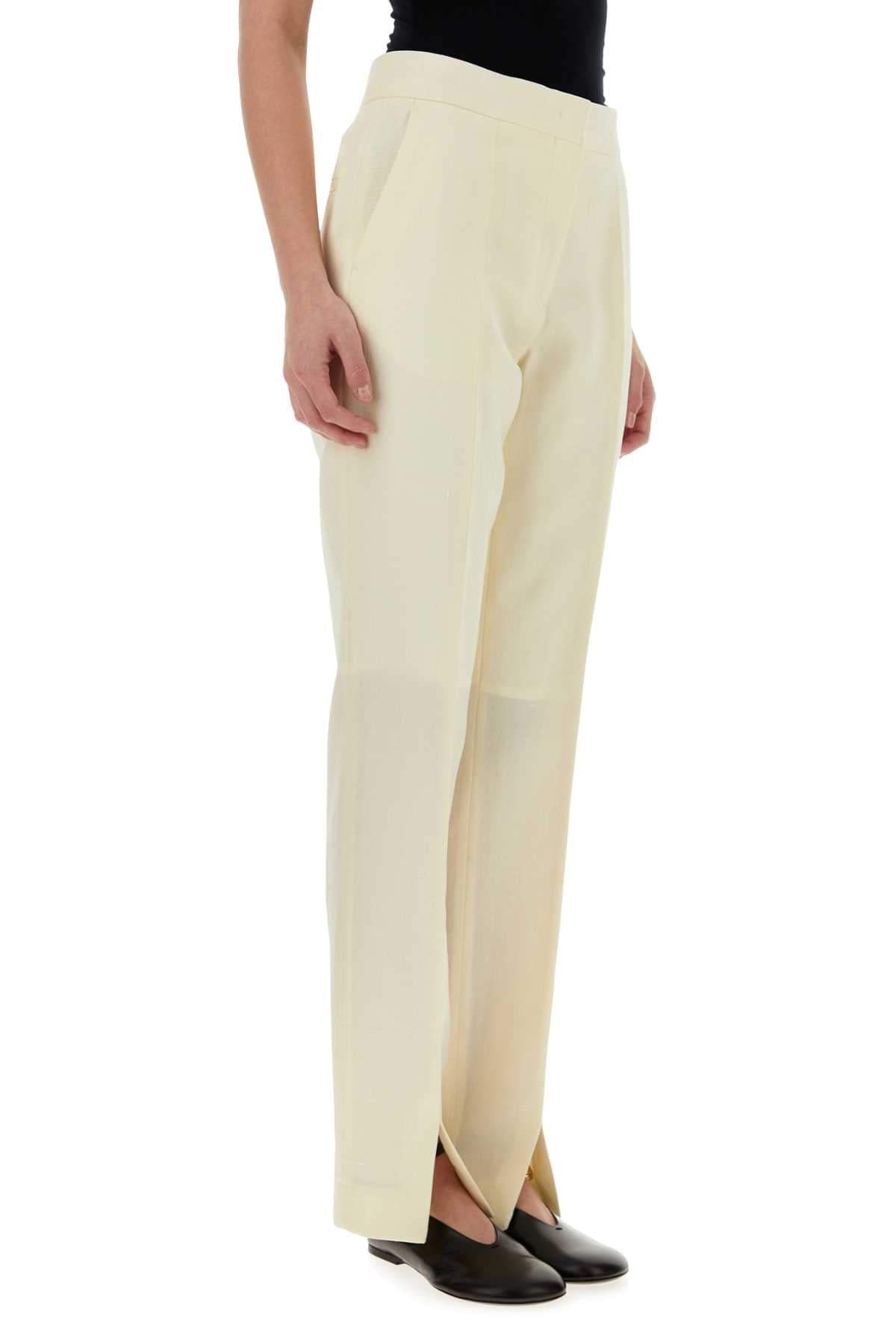 Jil Sander Women Ivory Viscose Blend Pant JIL SANDER