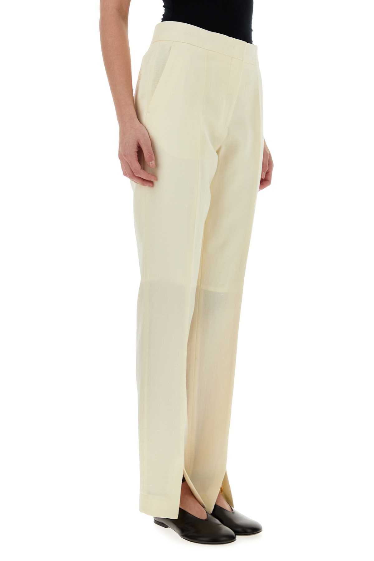 Jil Sander Women Ivory Viscose Blend Pant JIL SANDER