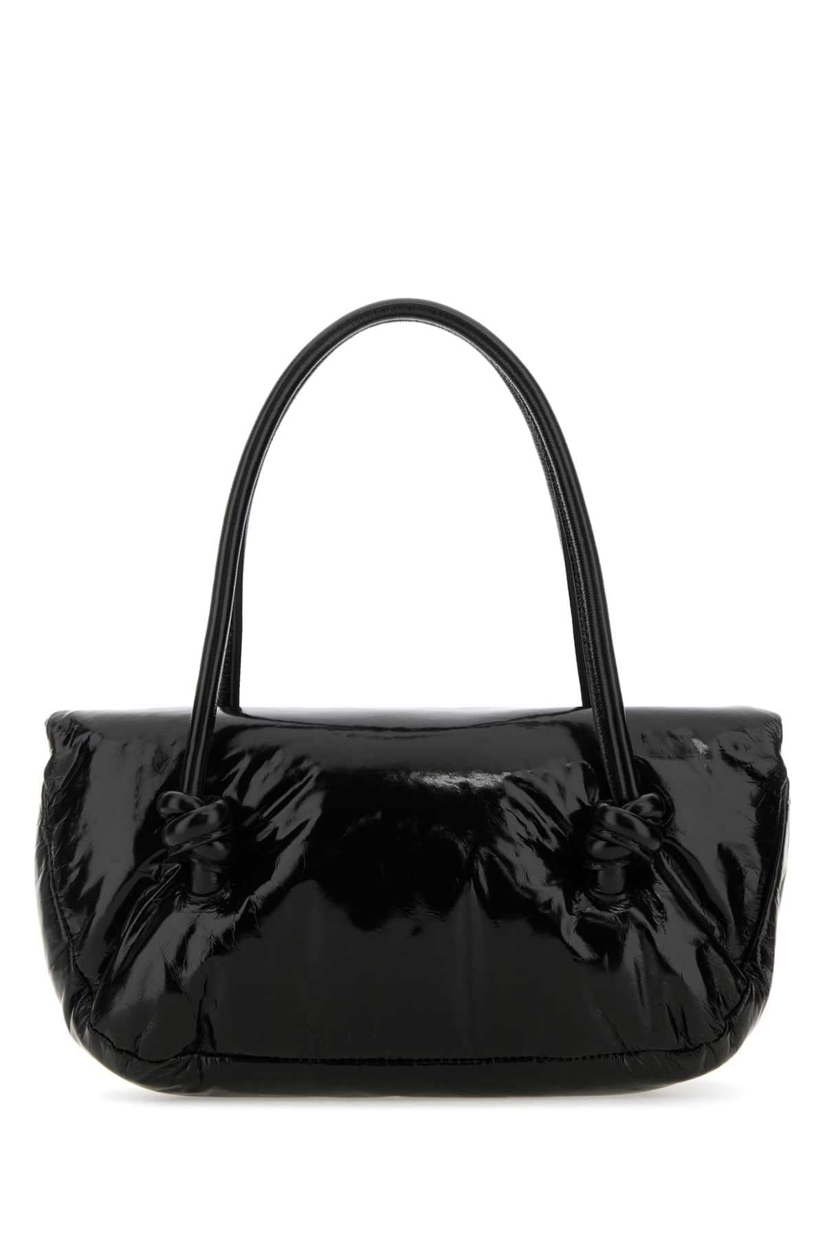 Jil Sander Women Black Leather Small Knot Handle Handbag JIL SANDER