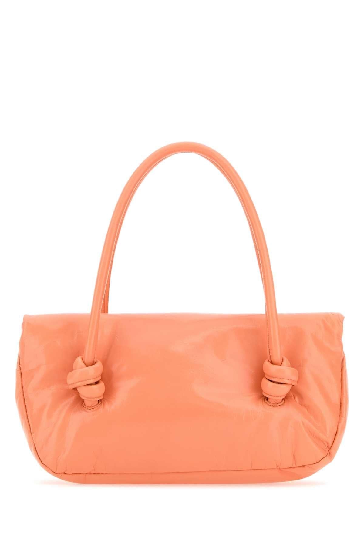 Jil Sander Women Peach Leather Small Knot Handle Handbag JIL SANDER