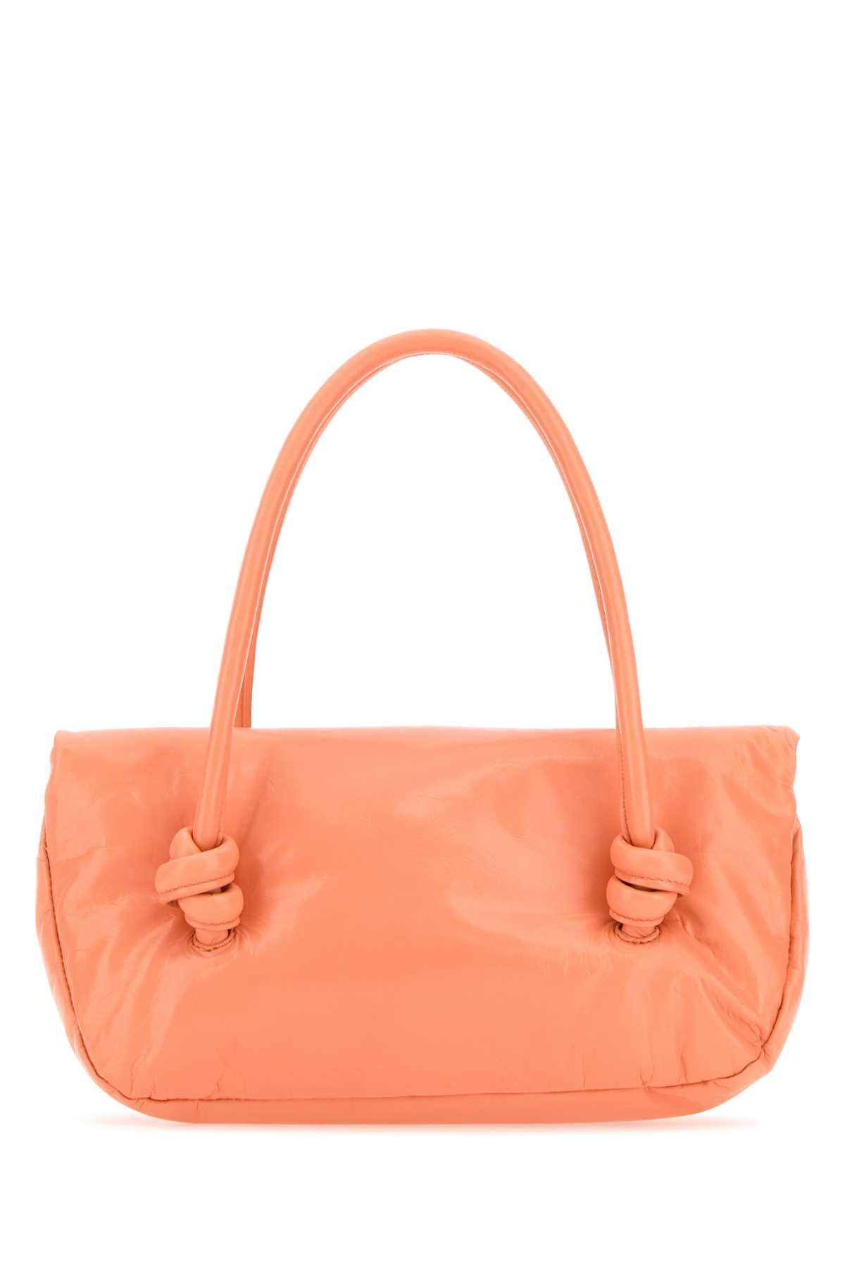 Jil Sander Women Peach Leather Small Knot Handle Handbag JIL SANDER