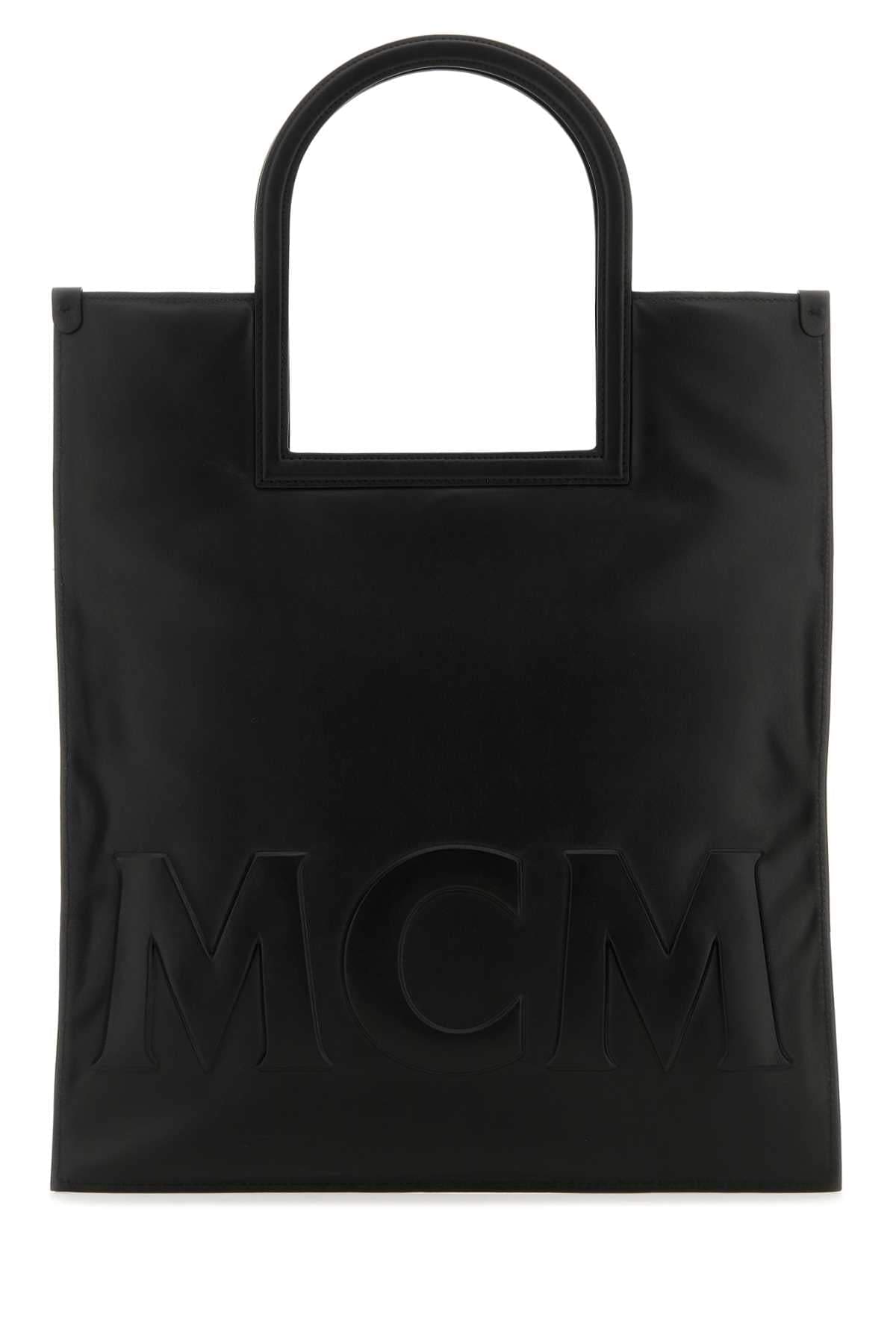 Mcm Women Black Nappa Leather Aren Shopping Bag MCM