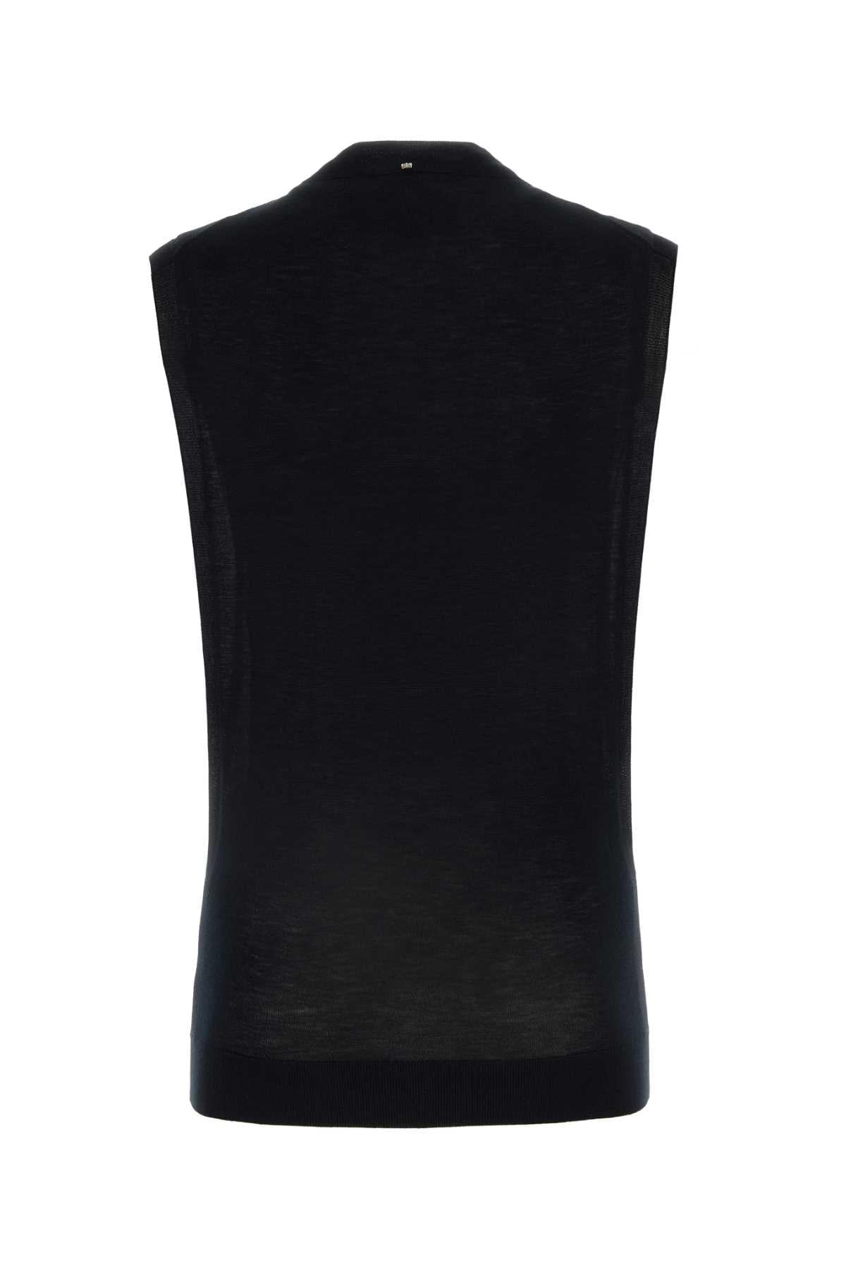 Sportmax Women Black Wool Blend Odissea Top SPORTMAX