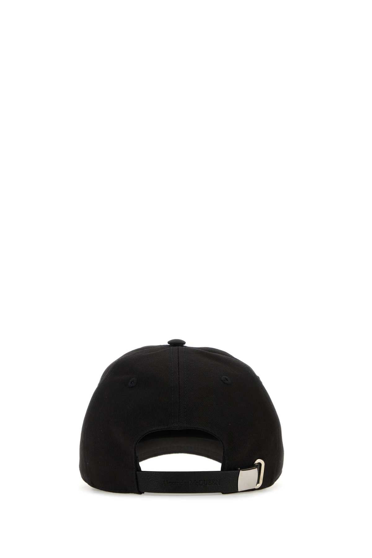 Alexander Mcqueen Men Black Cotton Baseball Cap ALEXANDER MCQUEEN