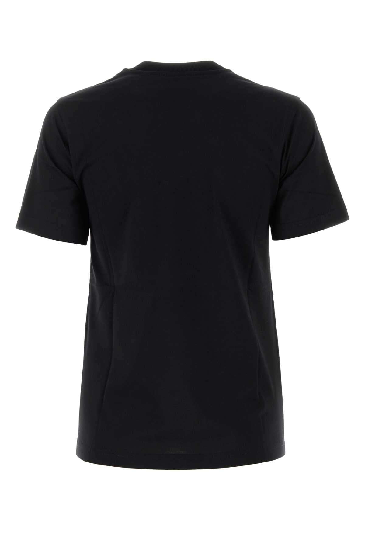 Burberry Women Black Cotton T-Shirt BURBERRY