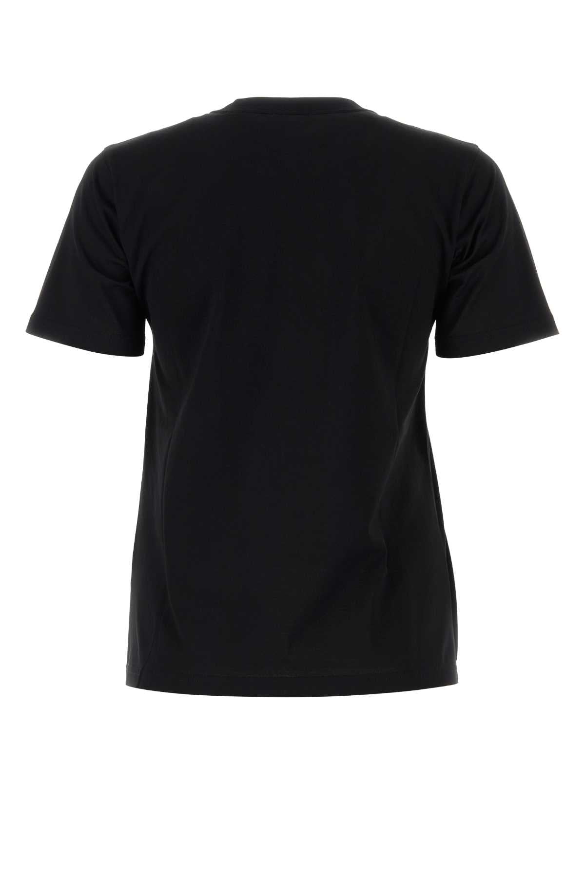 Burberry Women Black Cotton T-Shirt BURBERRY