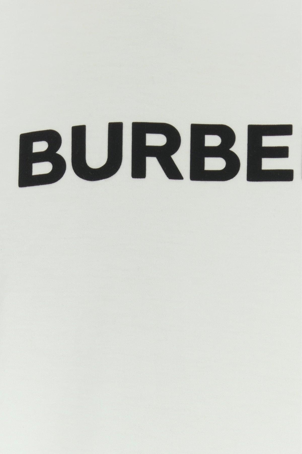 Burberry Men White Cotton T-Shirt BURBERRY