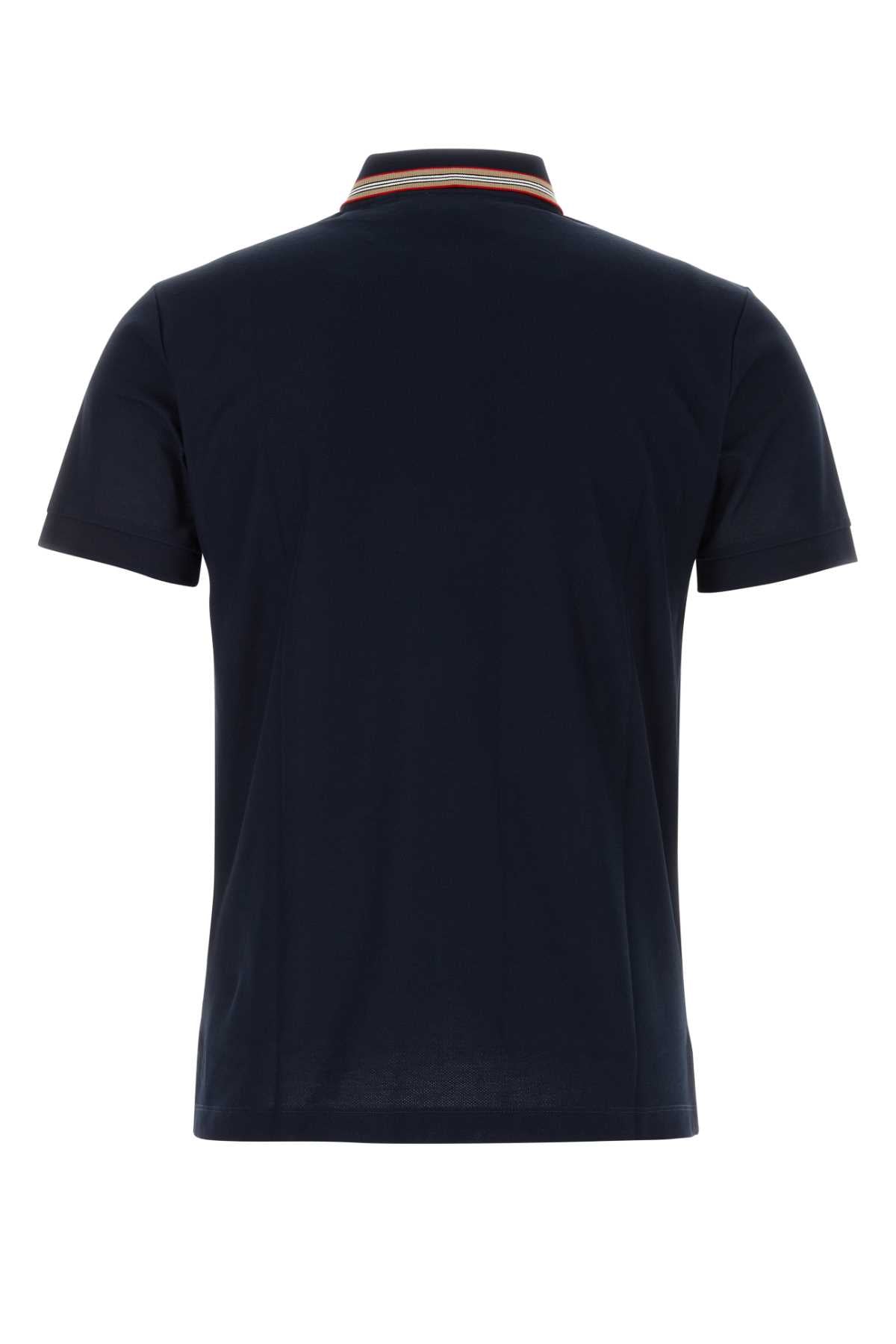 Burberry Men Midnight Blue Piquet Polo Shirt BURBERRY
