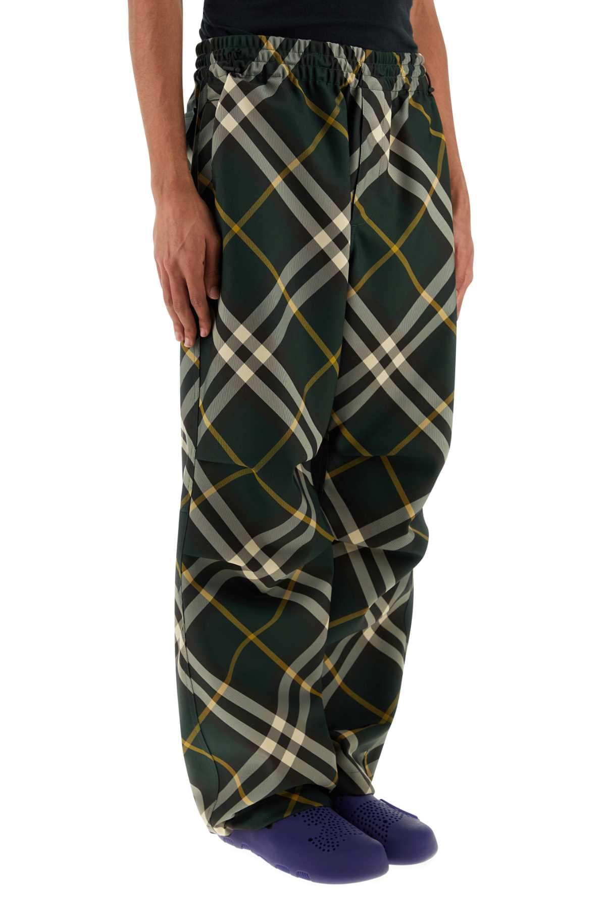 Burberry Men Embroidered Polyester Pant BURBERRY