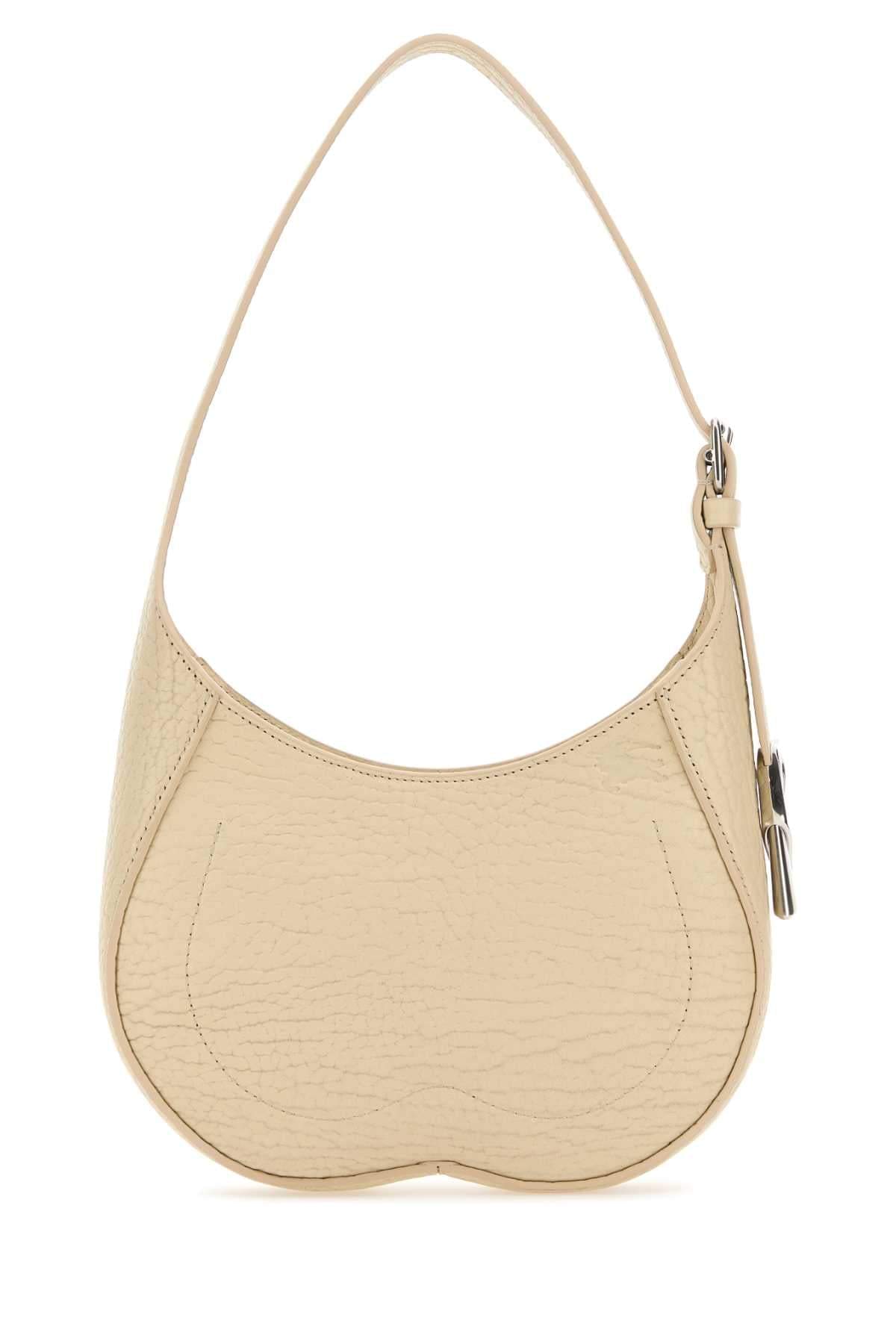 Burberry Women Sand Leather Small Chess Shoulder Bag BURBERRY