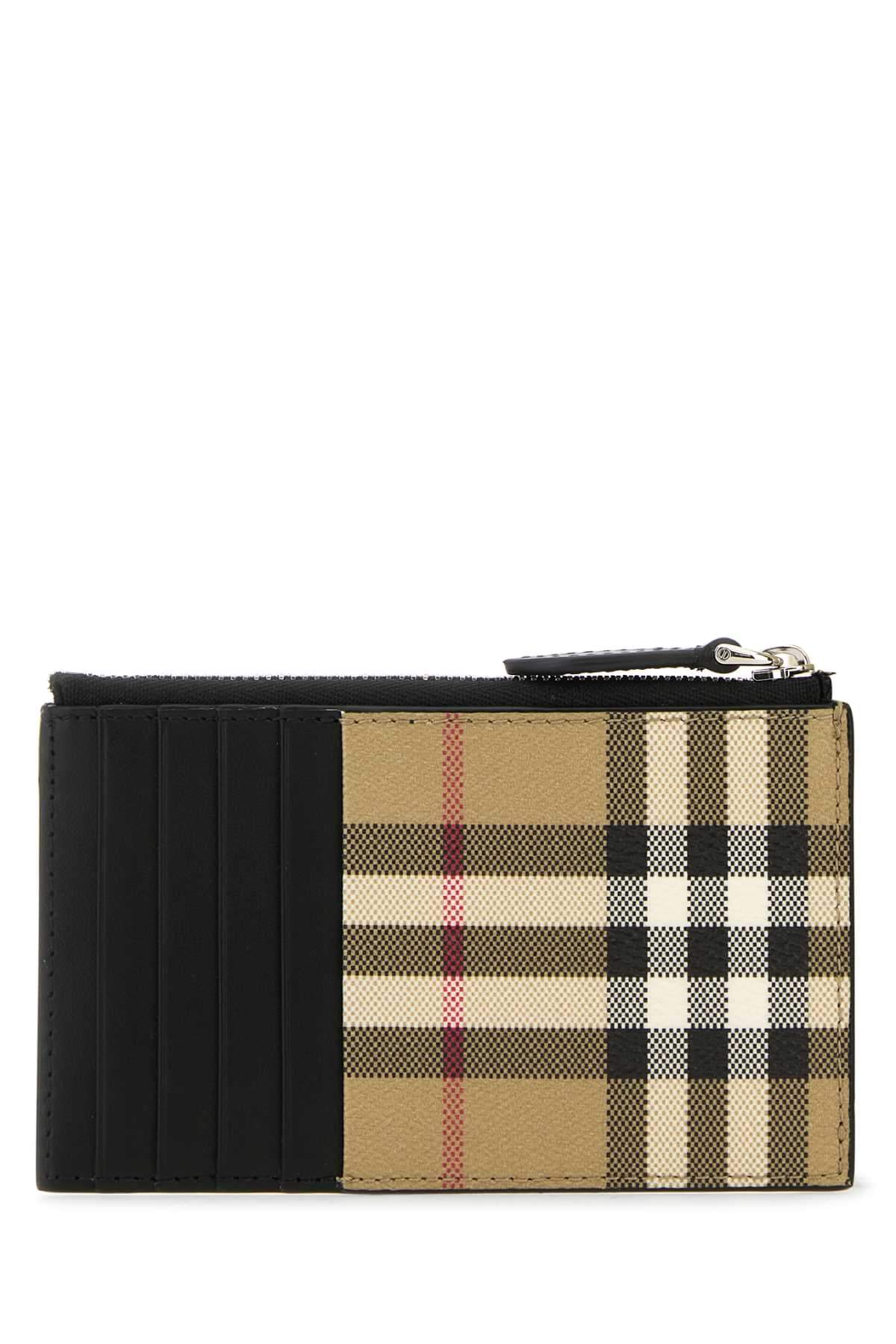 Burberry Men Printed Canvas Card Holder BURBERRY