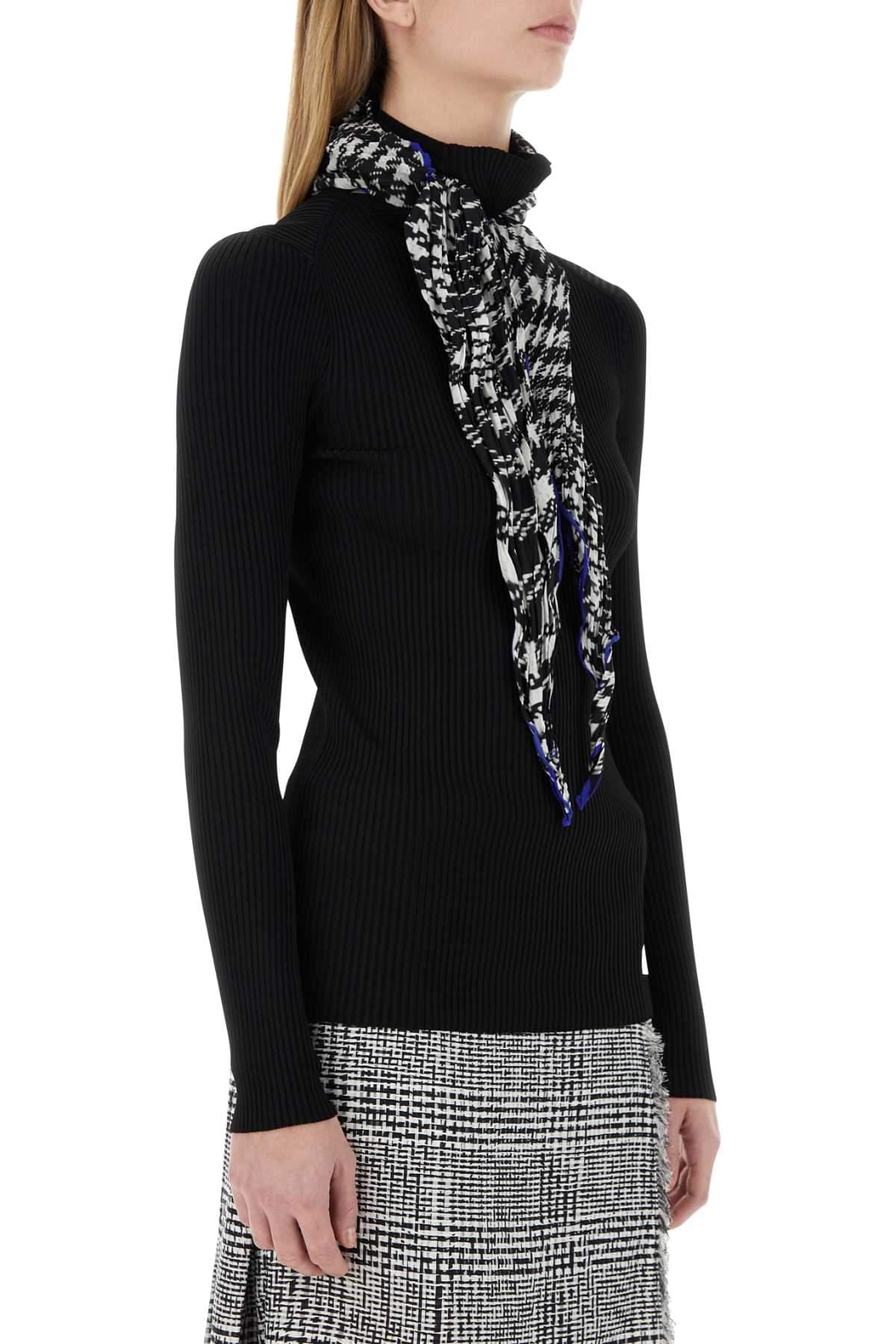 Burberry Women Black Viscose Blend Sweater BURBERRY