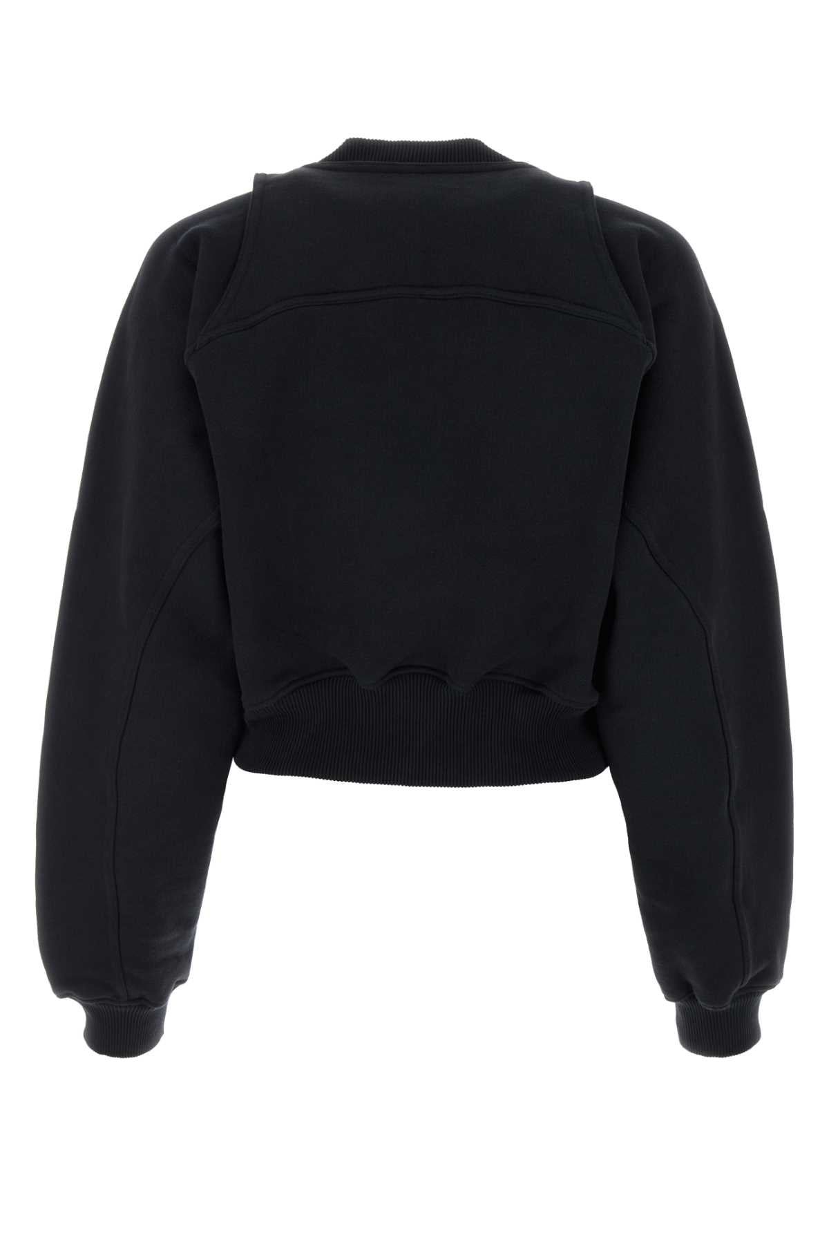Off White Women Black Cotton Sweatshirt OFF-WHITE