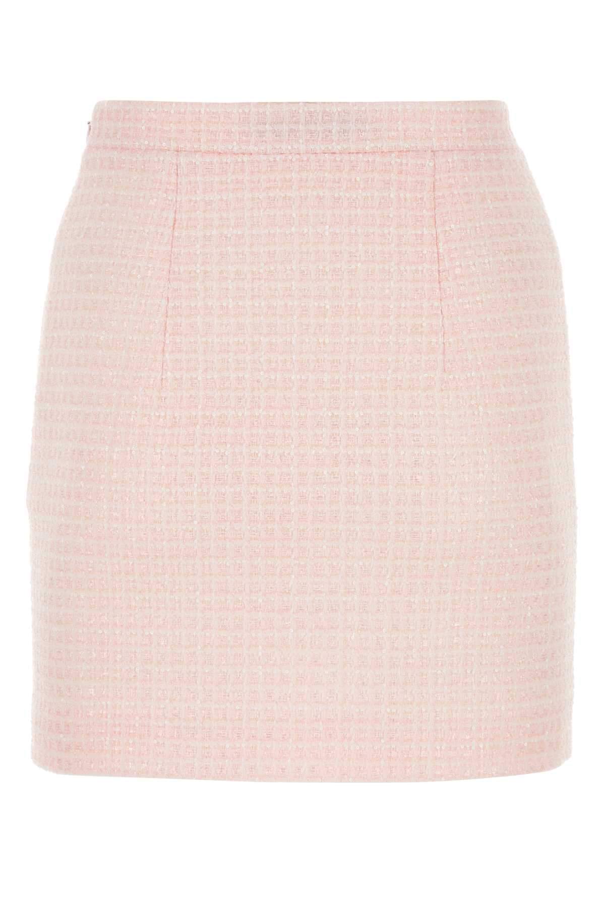 Alessandra Rich Women Pink Tweed Mini Skirt ALESSANDRA RICH