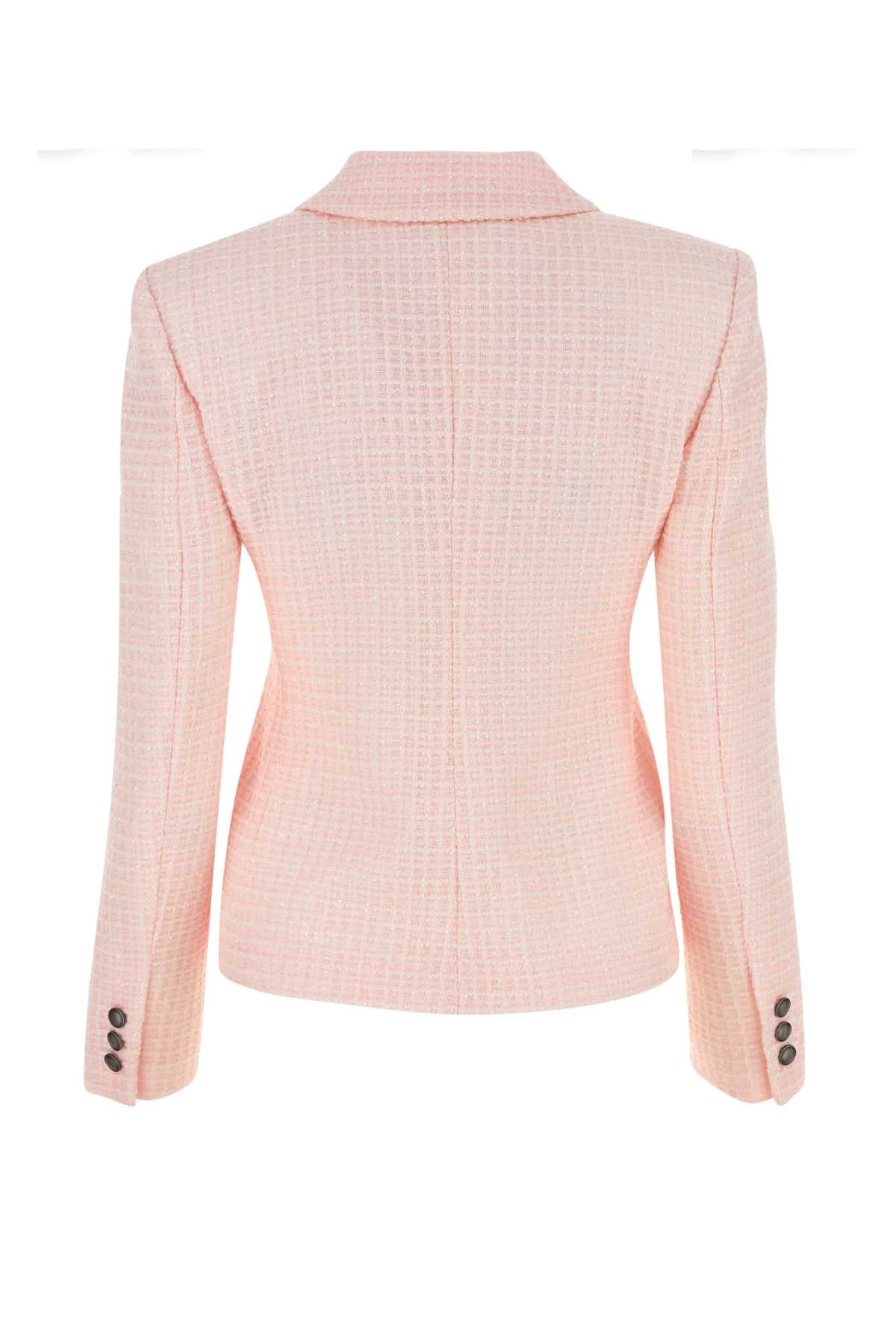 Alessandra Rich Women Light Pink Tweed Blazer ALESSANDRA RICH