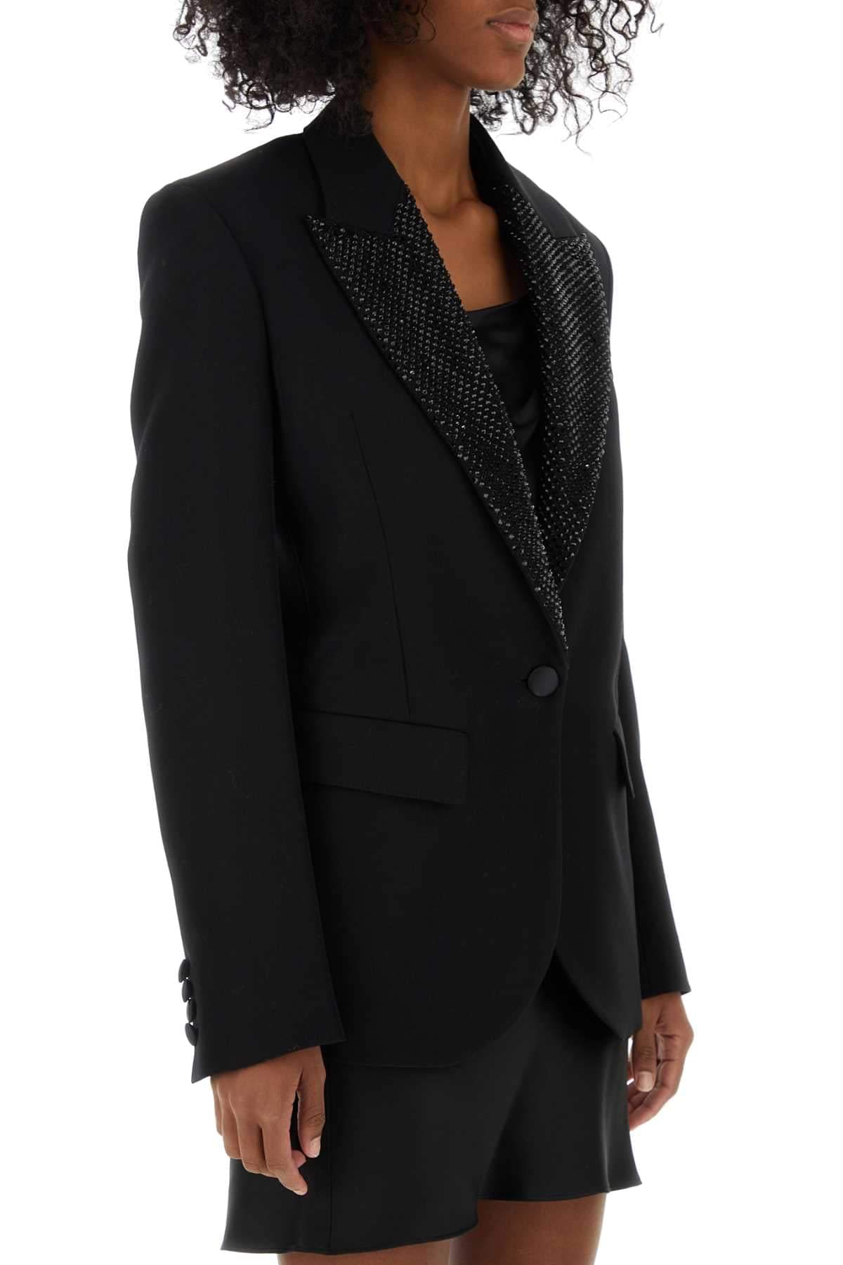 Stella Mccartney Women Black Wool Blazer STELLA MCCARTNEY