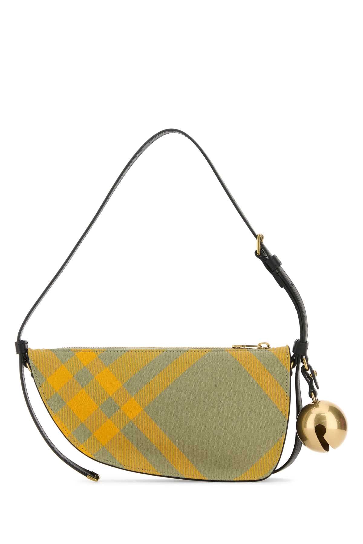 Burberry Women Embroidered Canvas Mini Shield Shoulder Bag BURBERRY