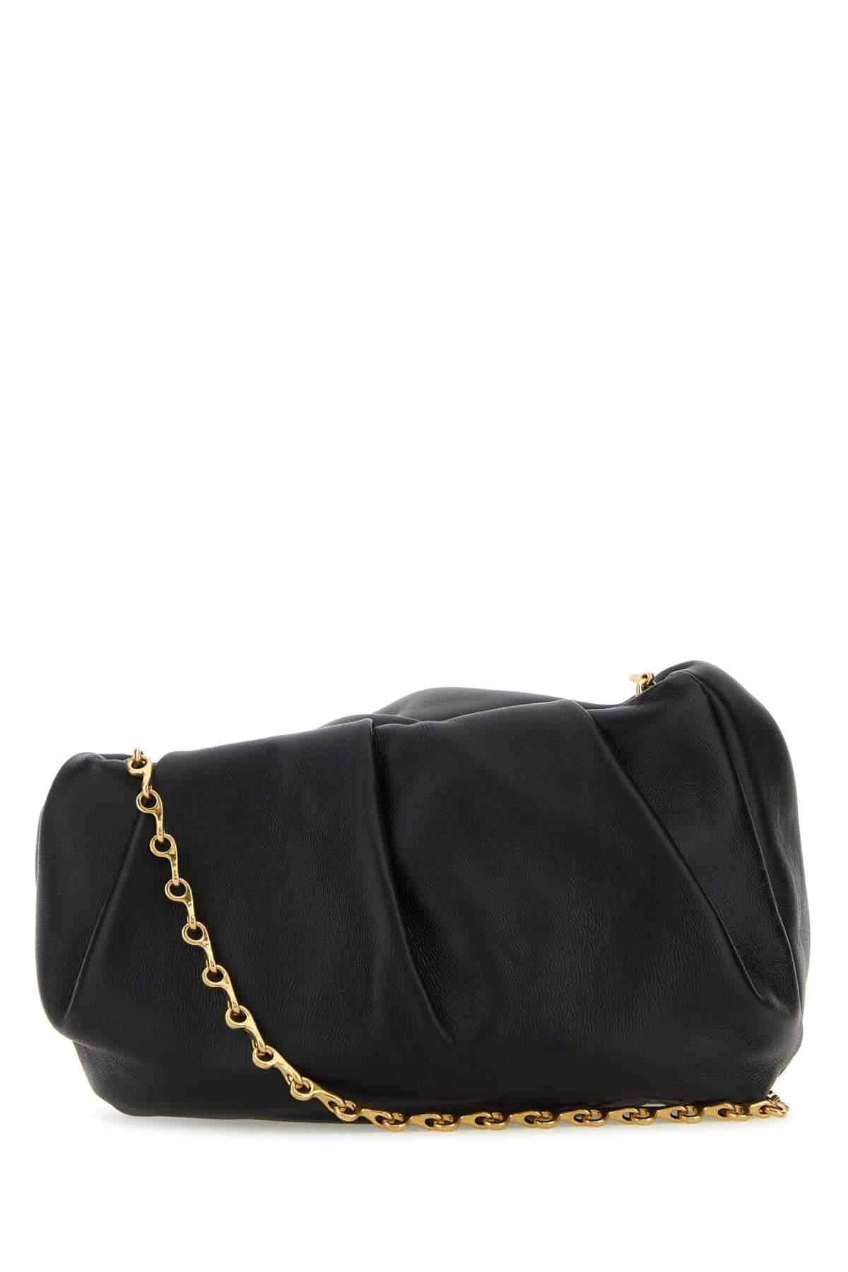 Burberry Women Black Nappa Leather Rose Clutch BURBERRY