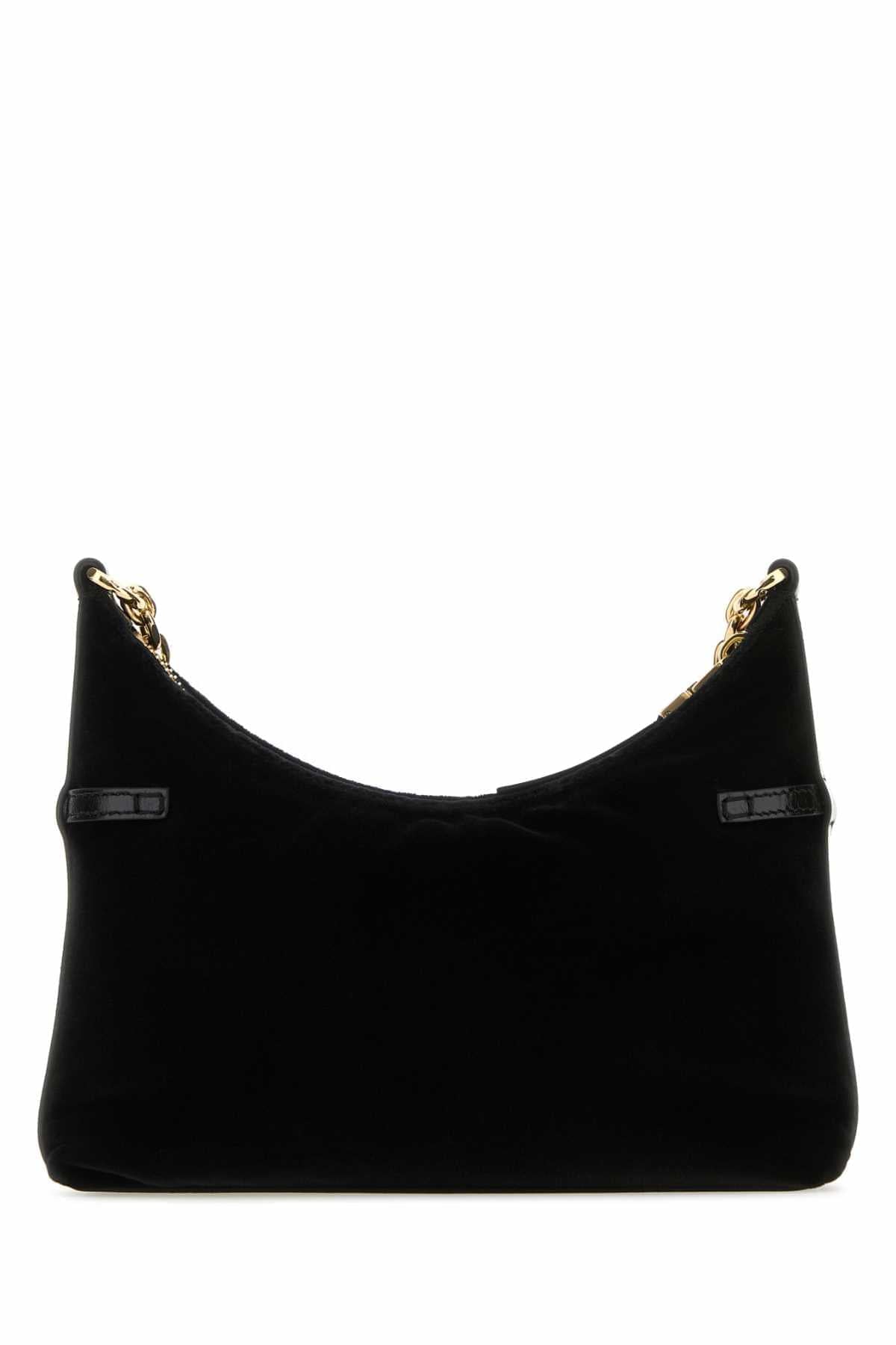 Givenchy Women Black Velvet Voyou Party Shoulder Bag GIVENCHY