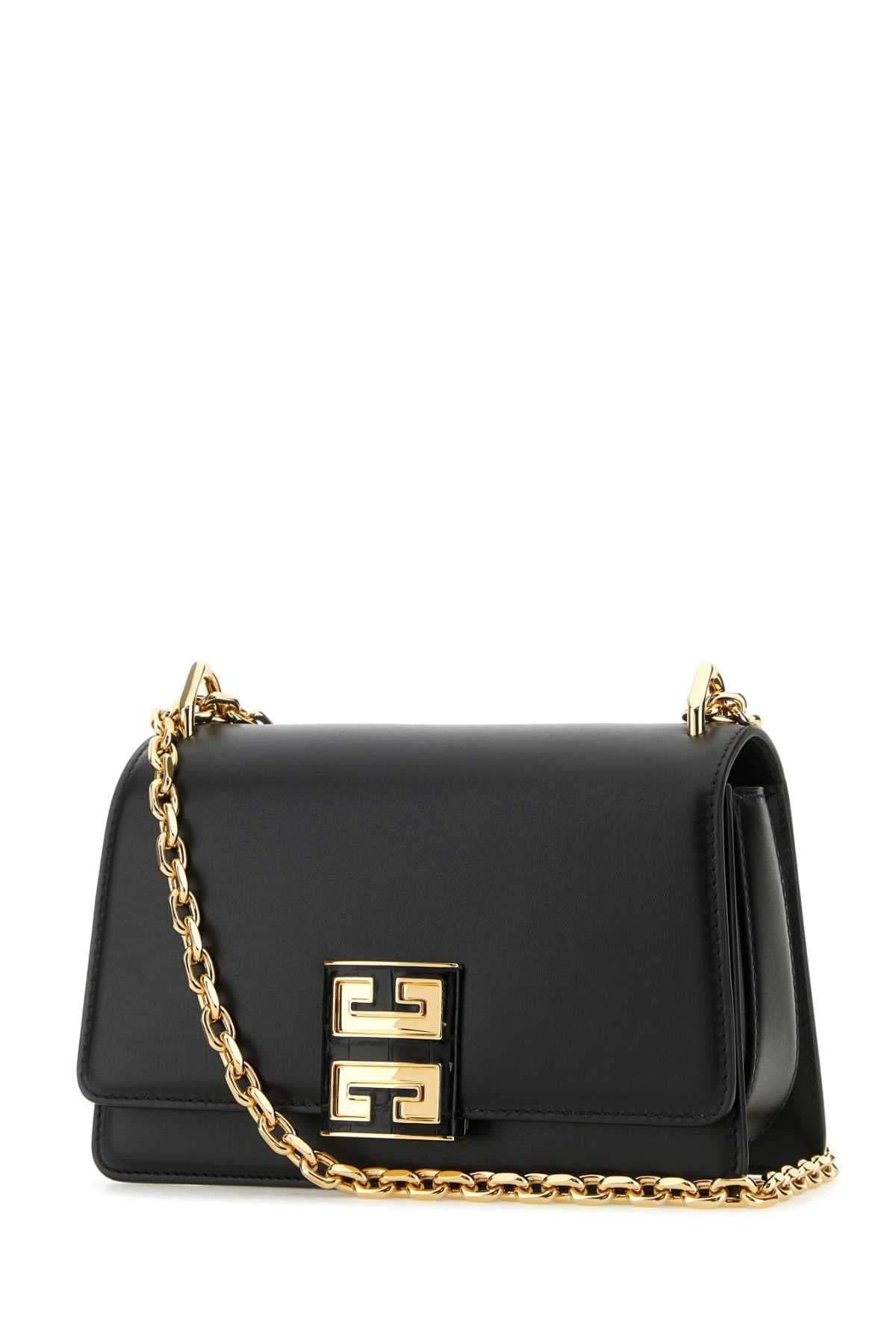 Givenchy Women Black Leather Small 4G Shoulder Bag GIVENCHY