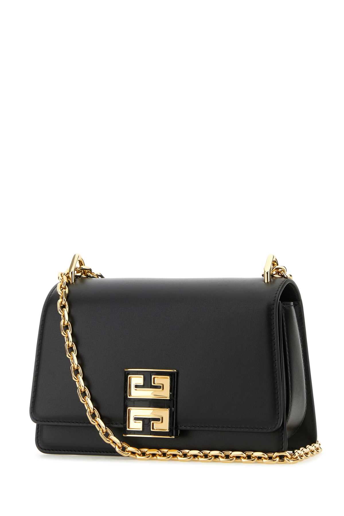 Givenchy Women Black Leather Small 4G Shoulder Bag GIVENCHY
